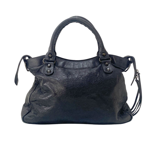 The First Black Calfskin Two Way Bag