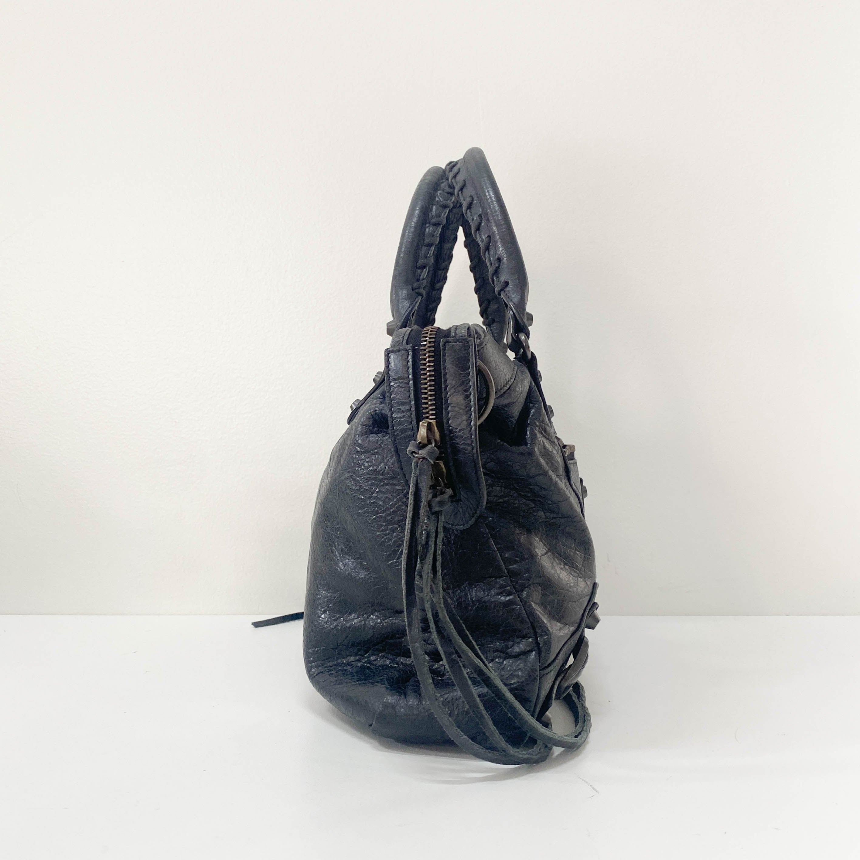 The First Black Calfskin Two Way Bag
