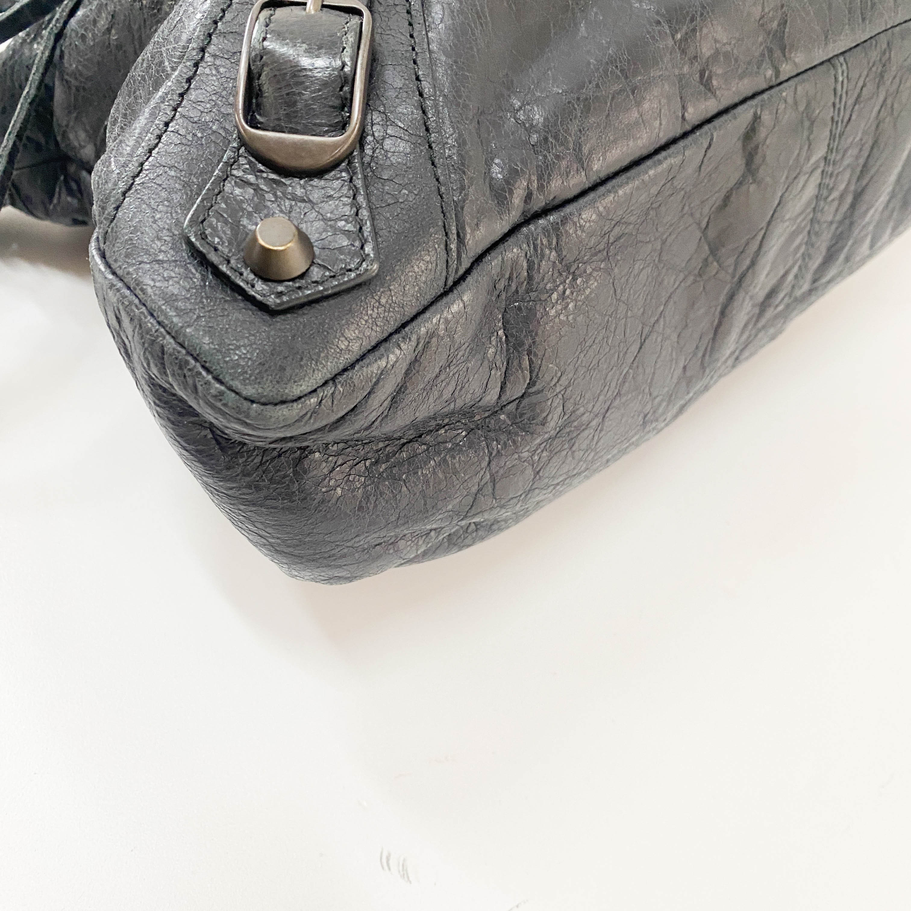 The First Black Calfskin Two Way Bag