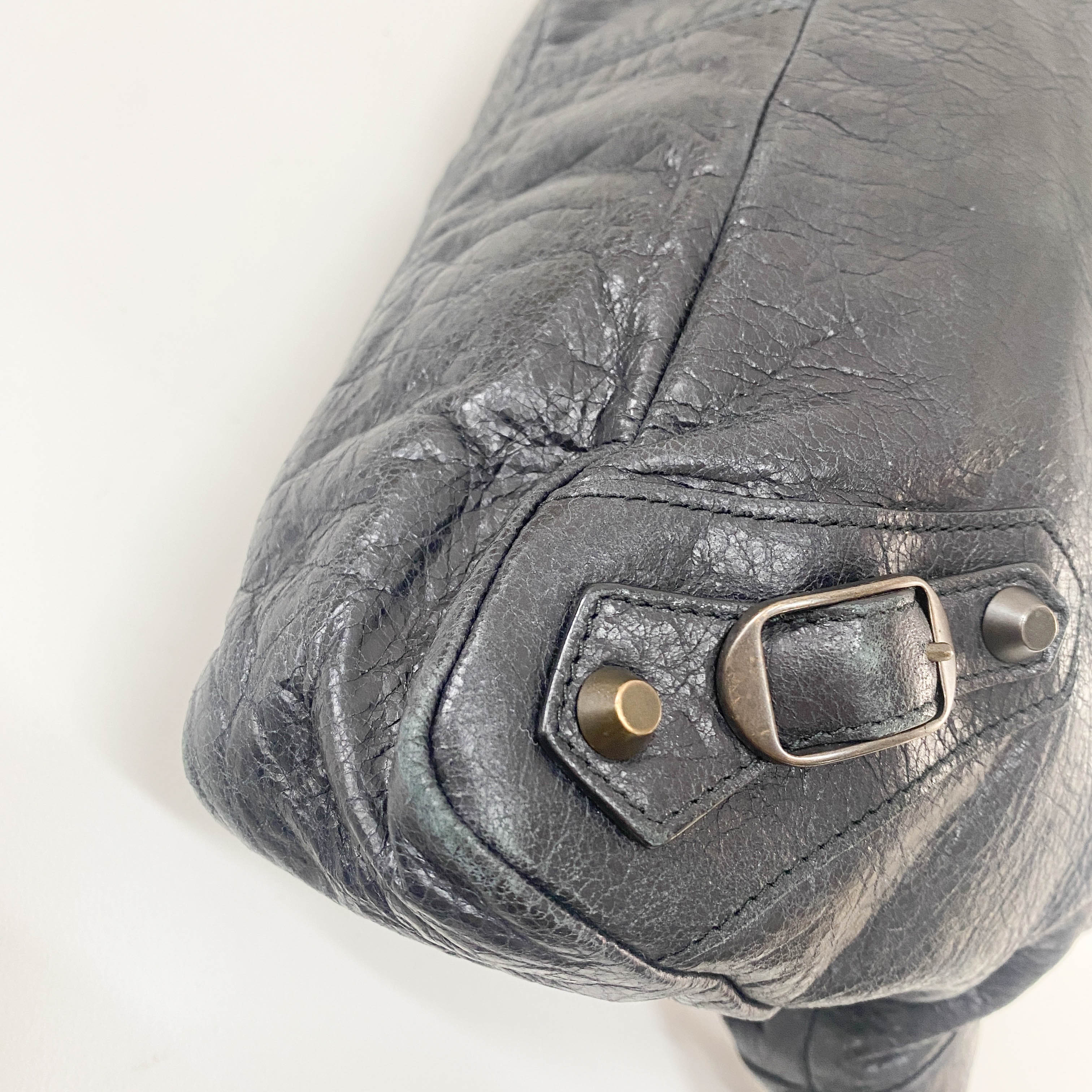 The First Black Calfskin Two Way Bag