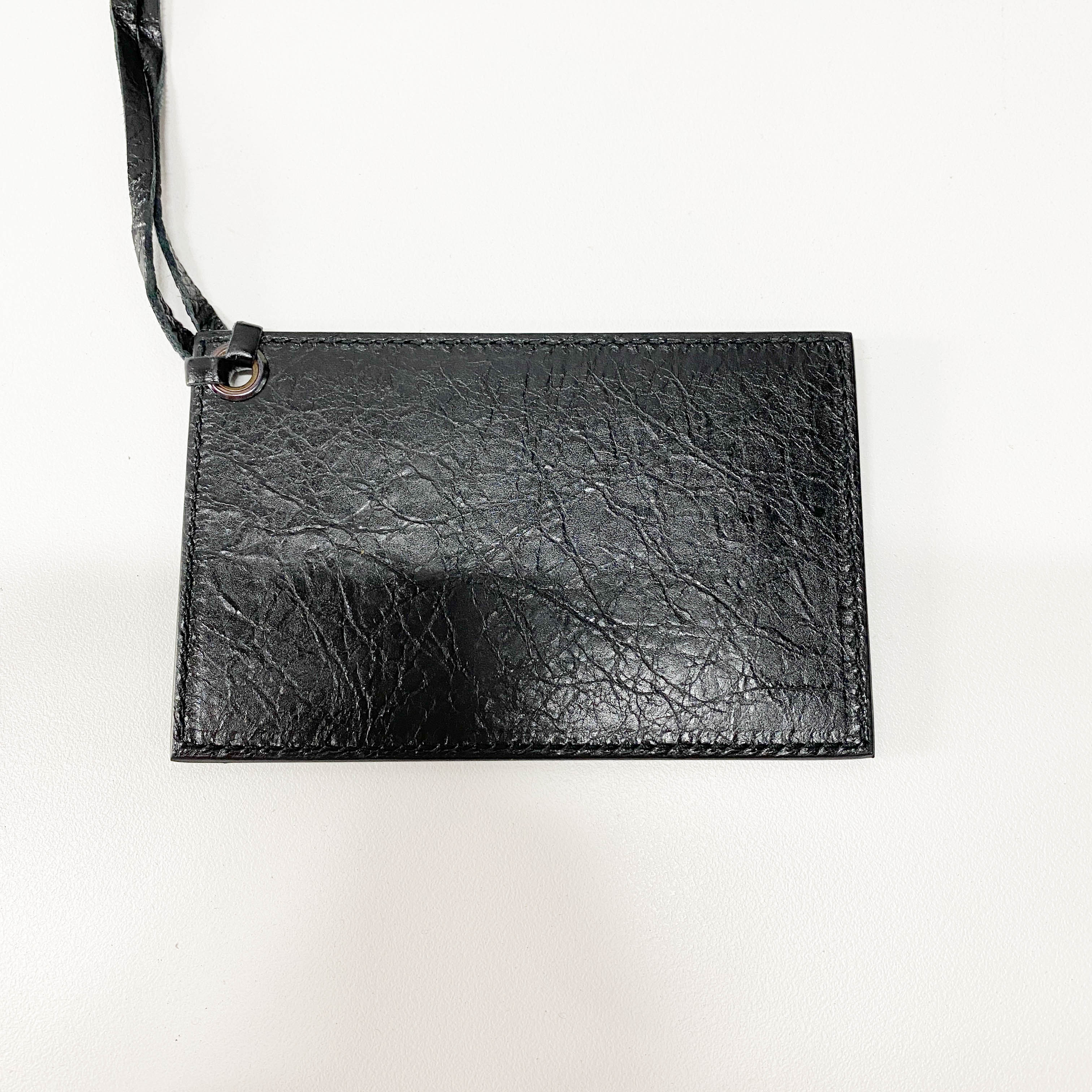 The First Black Leather Two Way Bag