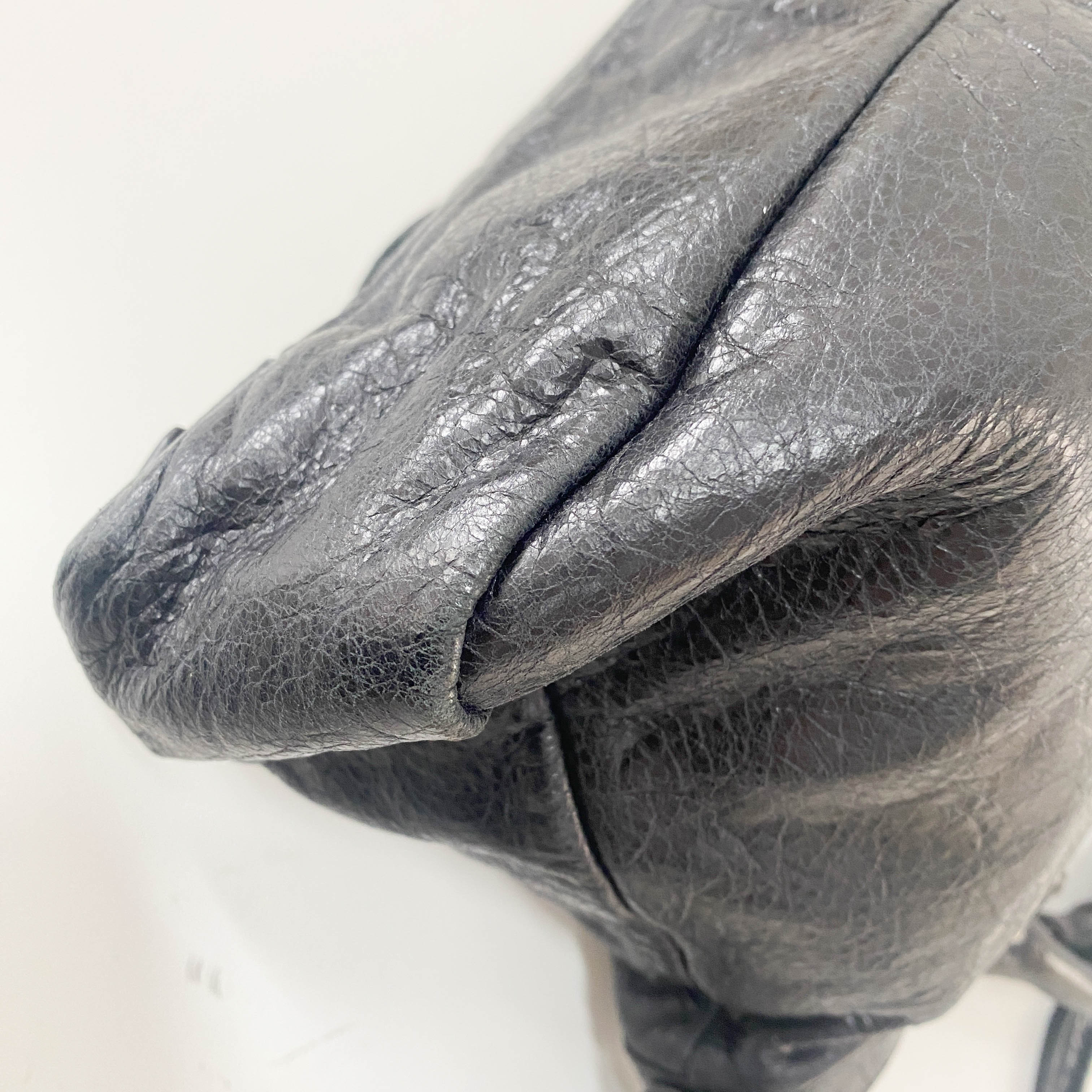 The First Black Calfskin Two Way Bag