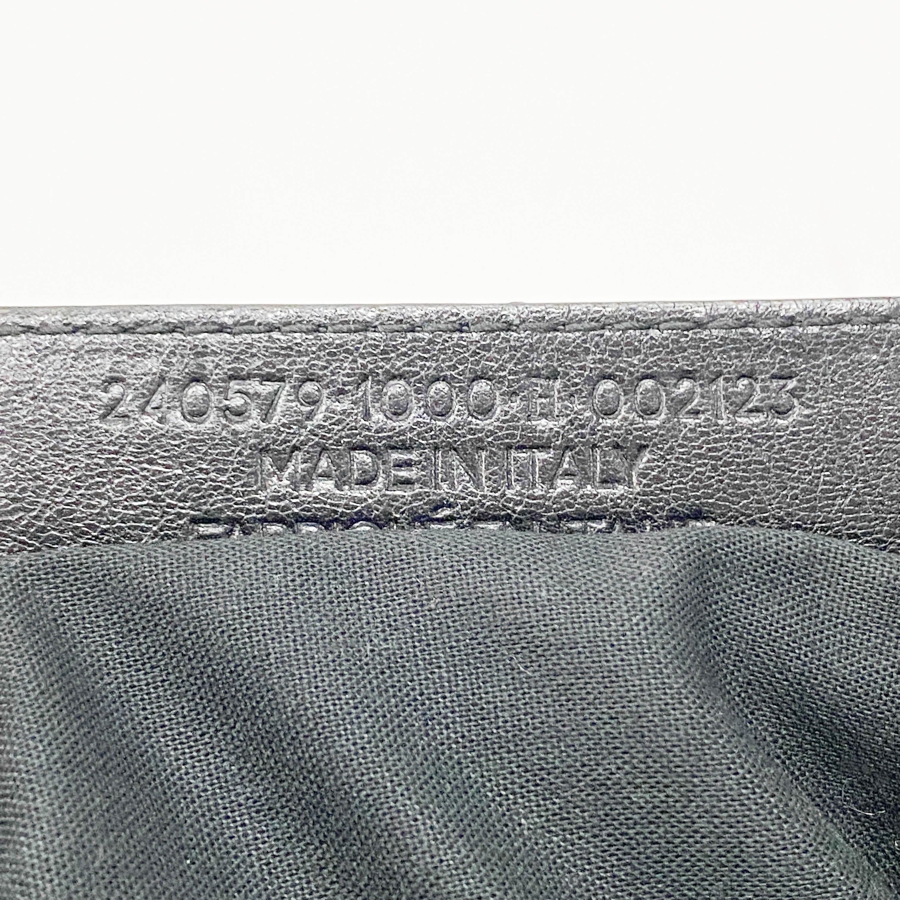 The First Black Leather Two Way Bag