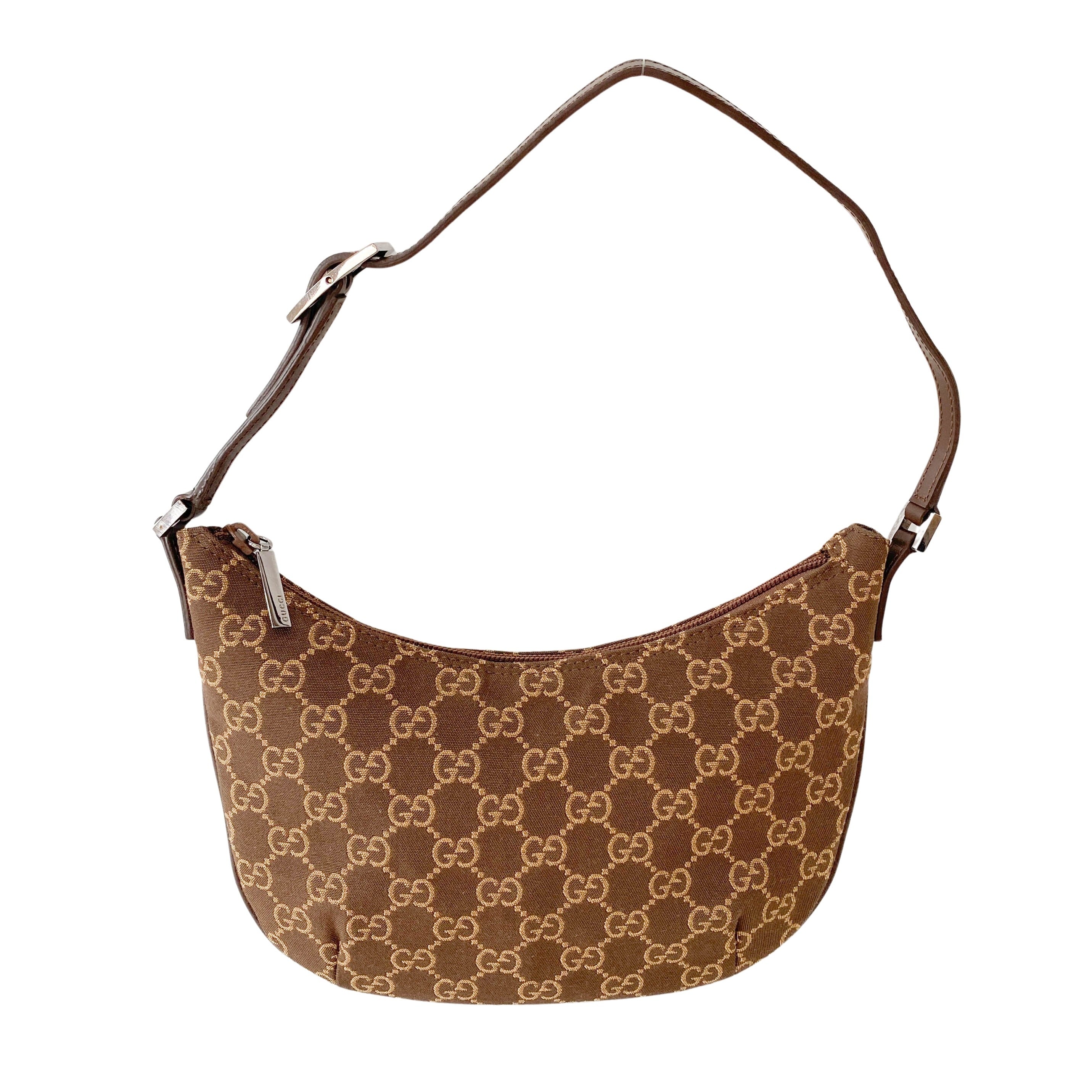 バッグ GUCCI GG Canvas Hobo Bag Shoulder Purse Gucci GG Logo Supreme Hobo shoulder Bag Boho Handbag Brown