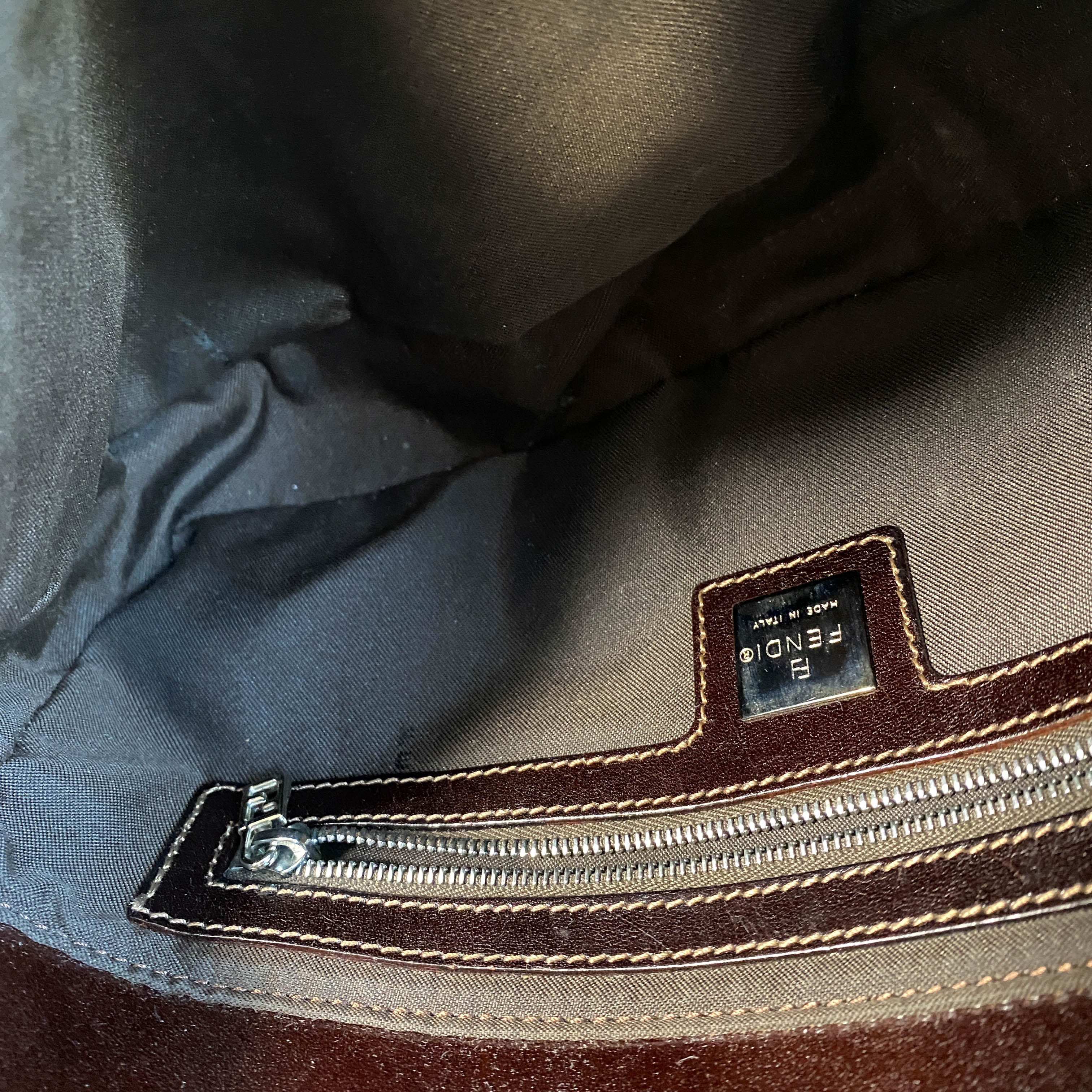 FENDI Brown Beaded Baguette Shoulder Bag, in , Sold by HIVE PRELOVED - Shoulder Bags, ,