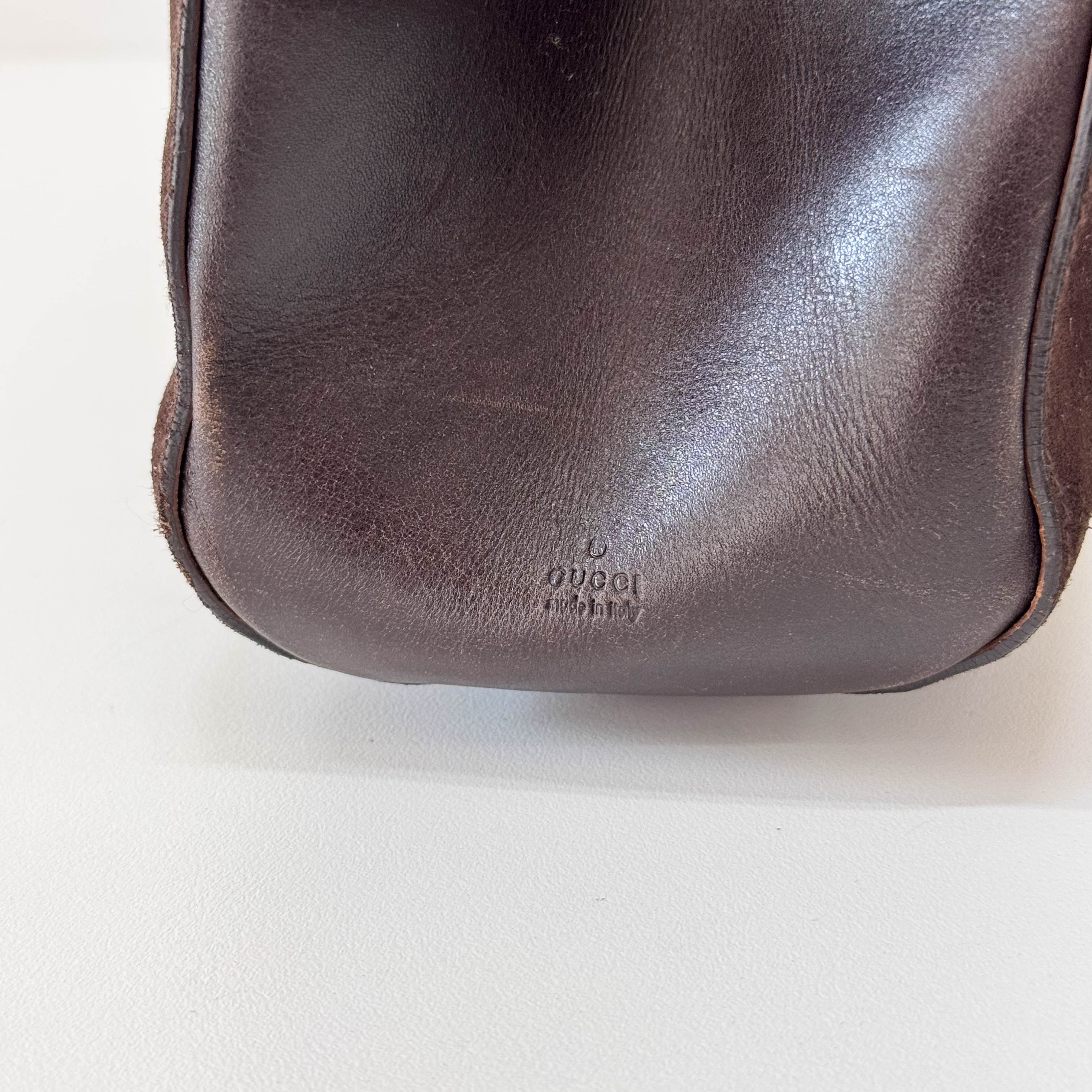 Brown Suede Tote Bag