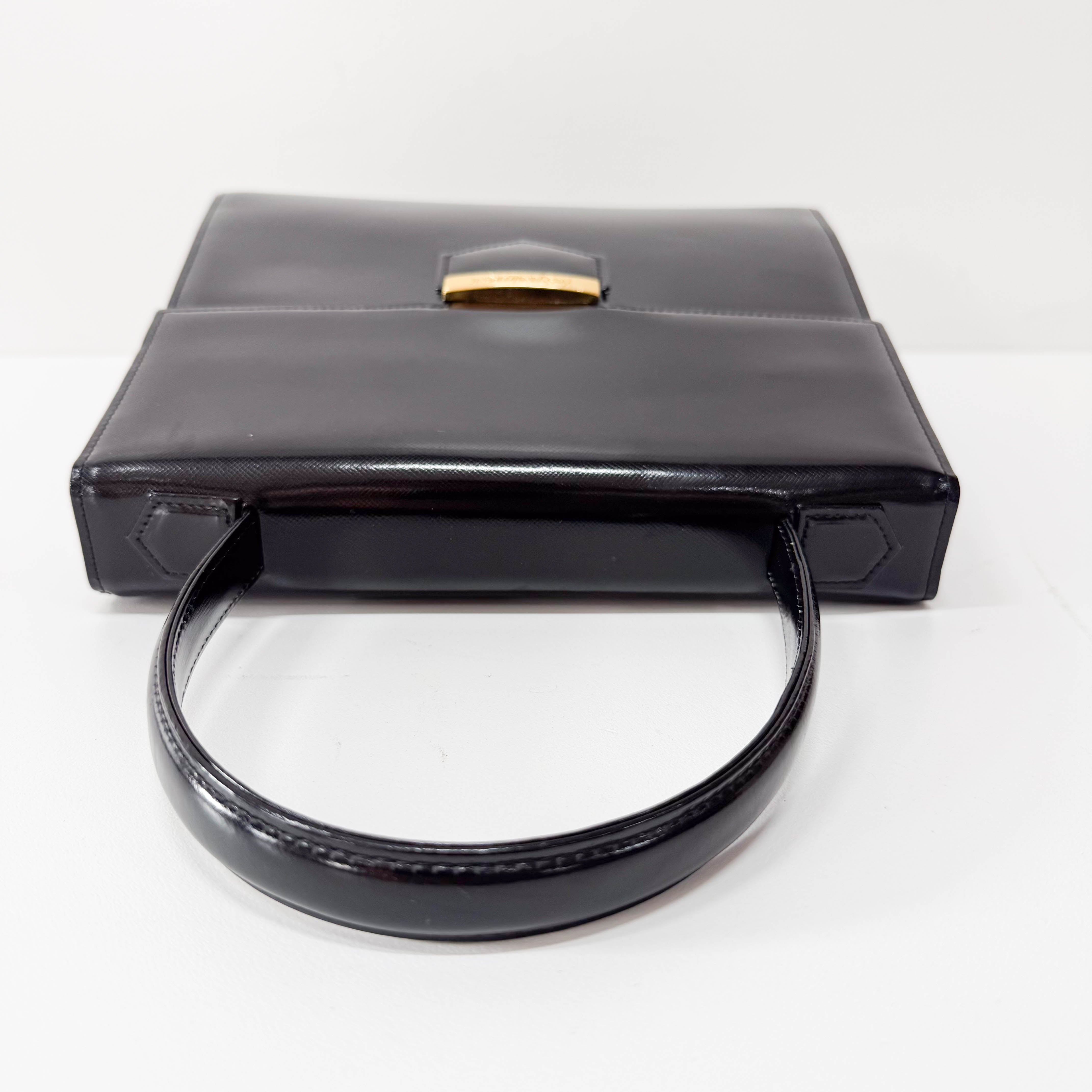 Black Leather Handbag