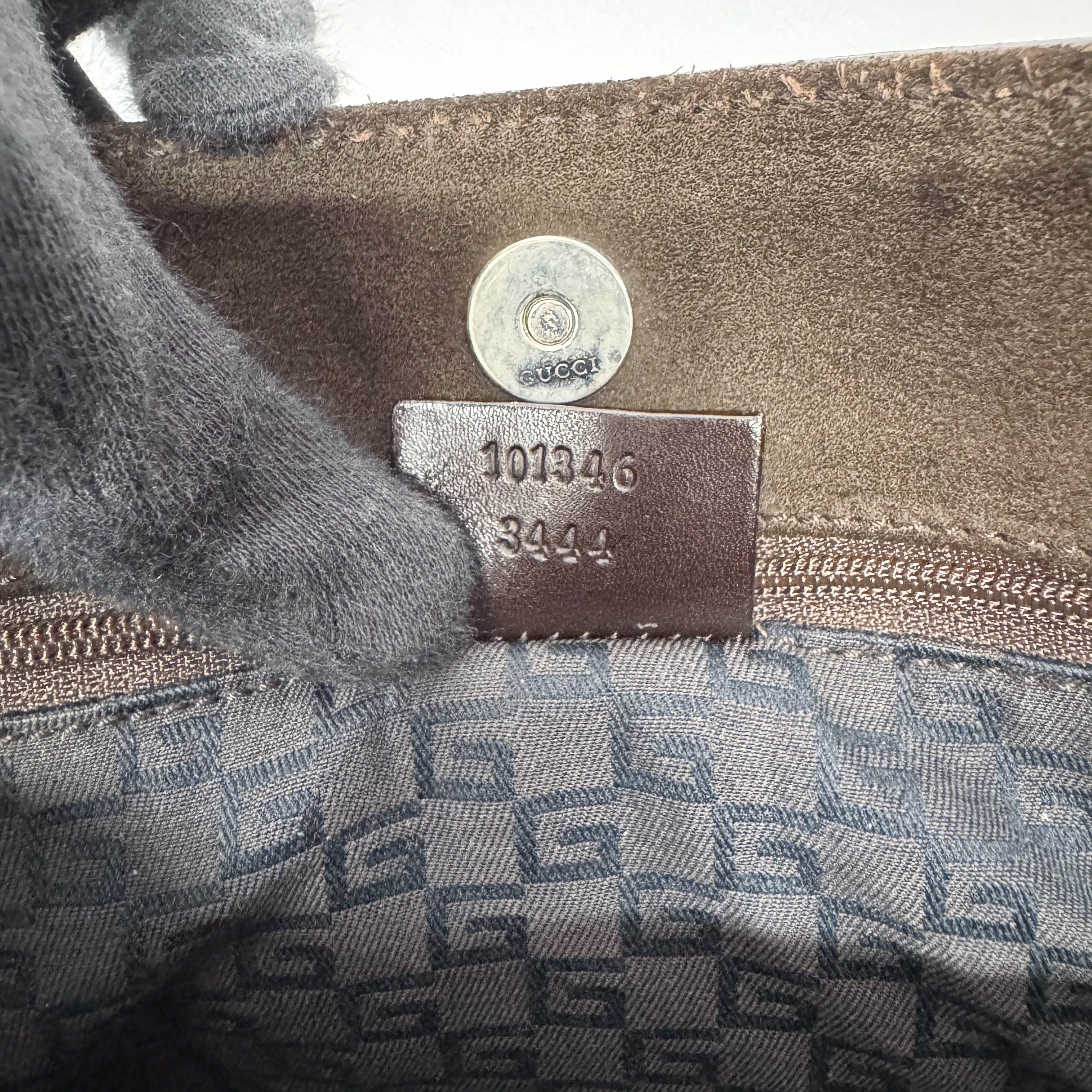 Brown Suede Tote Bag