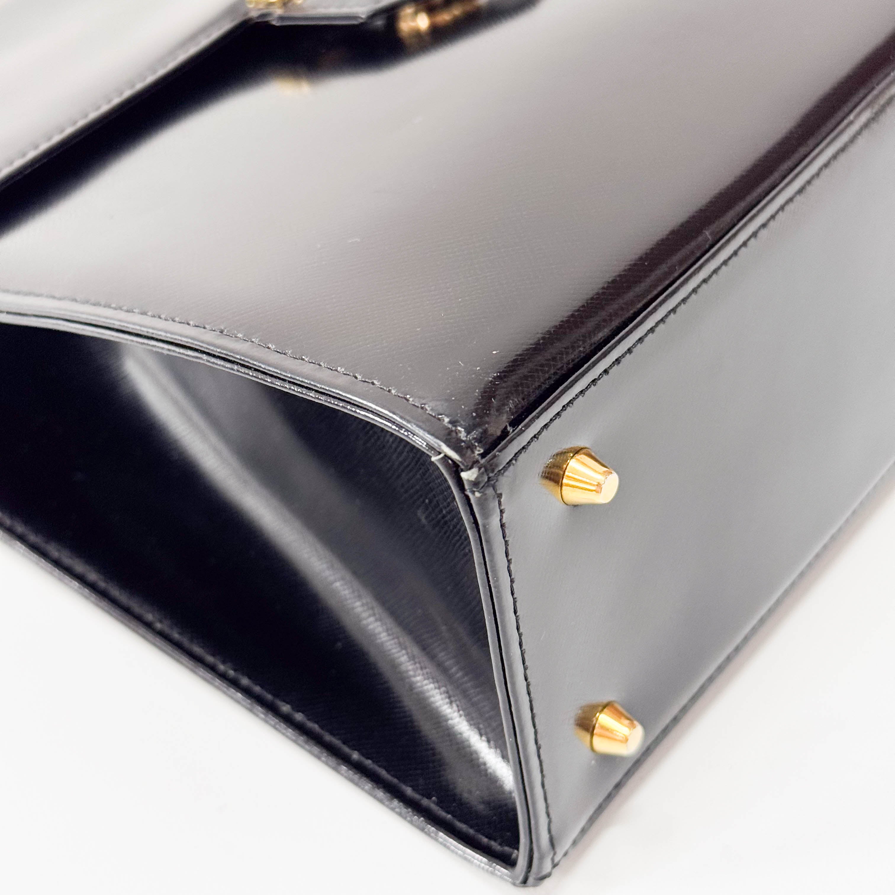 Black Leather Handbag