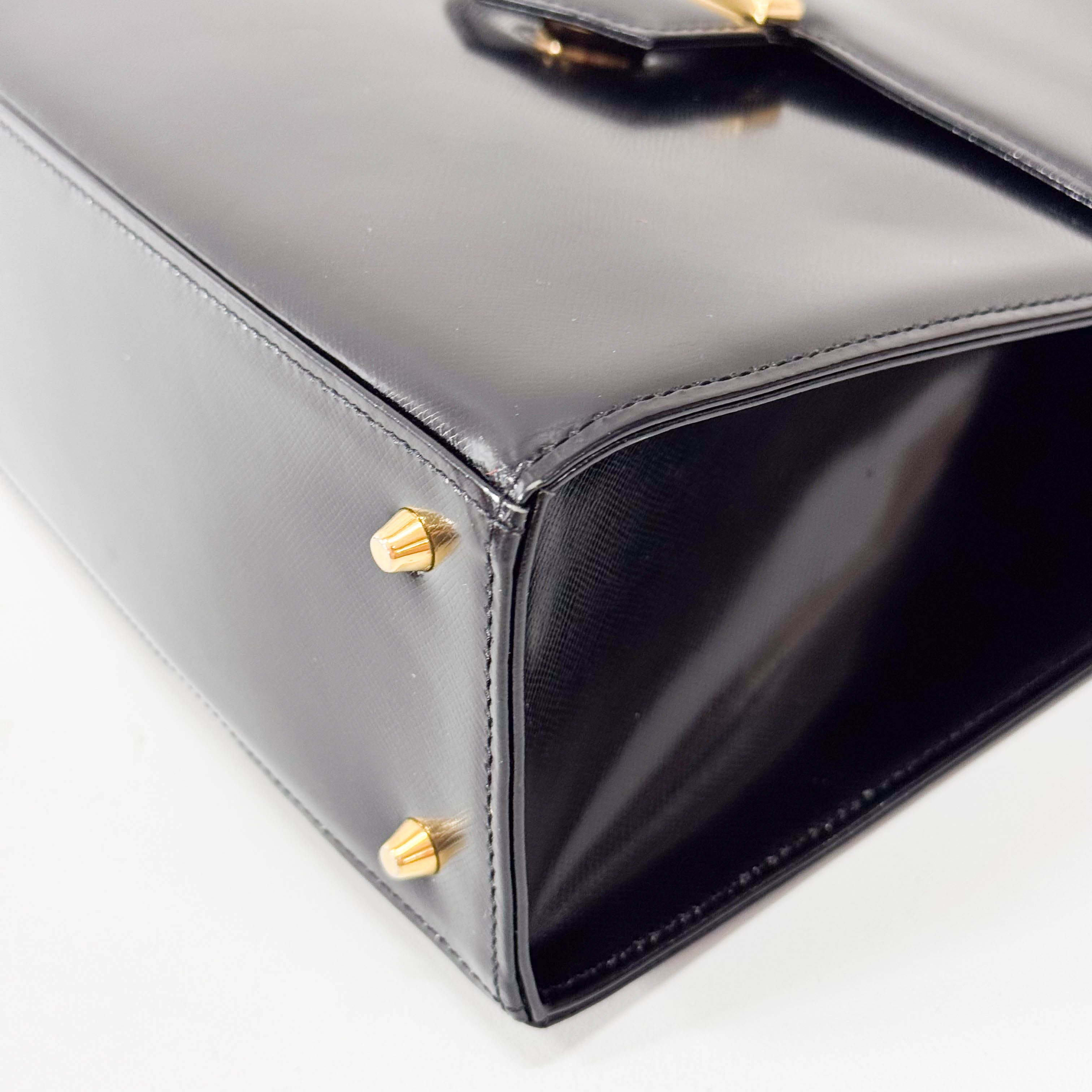 Black Leather Handbag