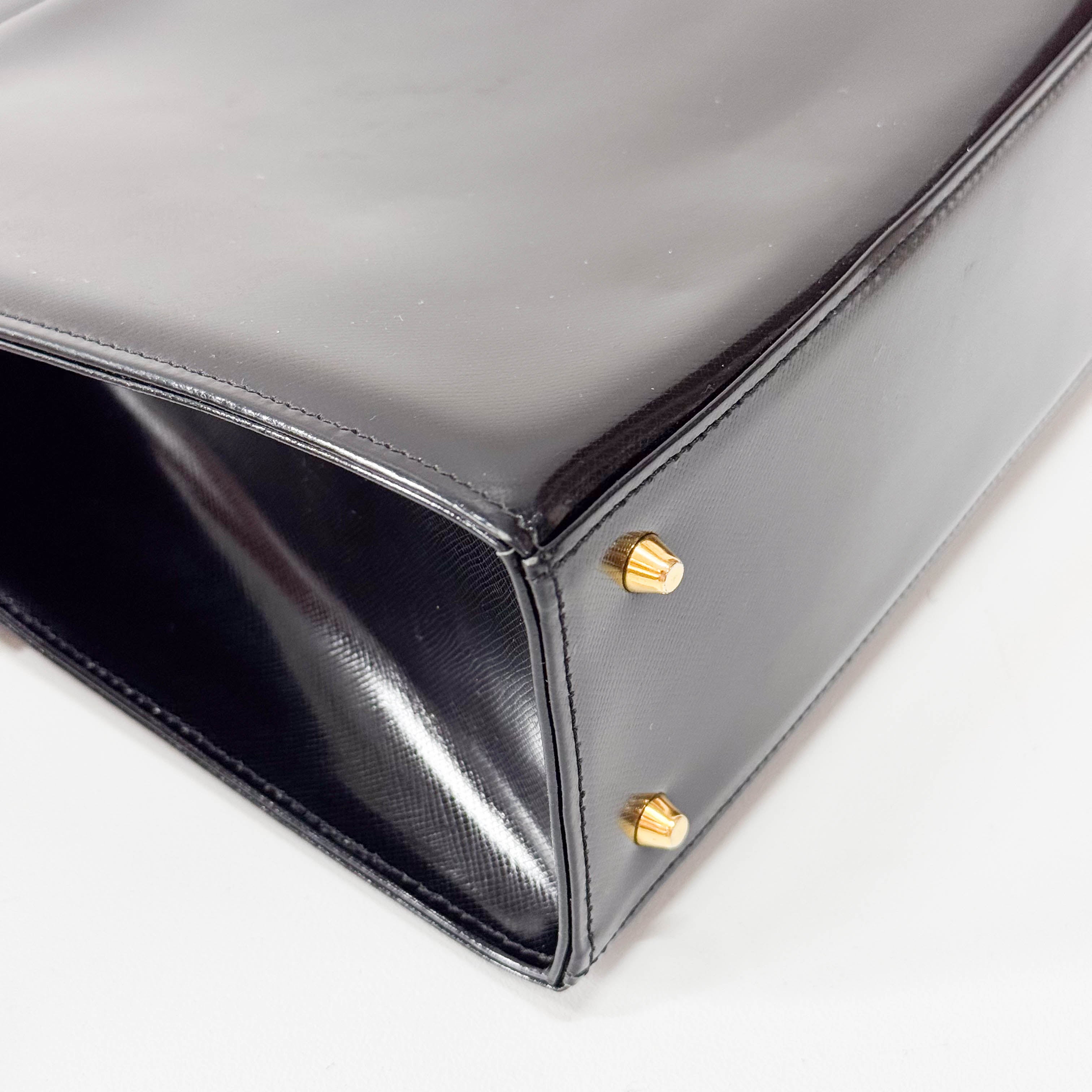 Black Leather Handbag