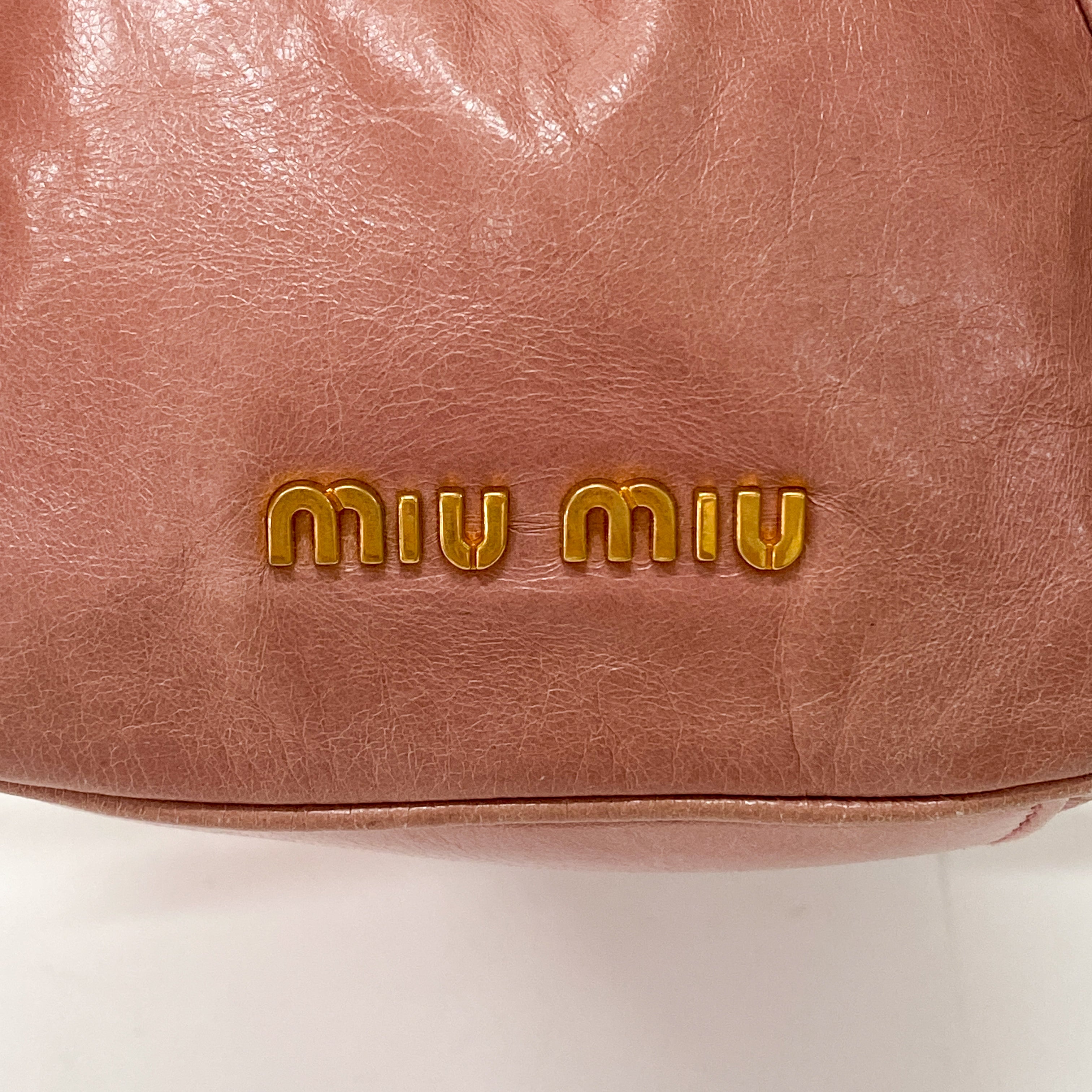 Sparkling Pink Leather Bag