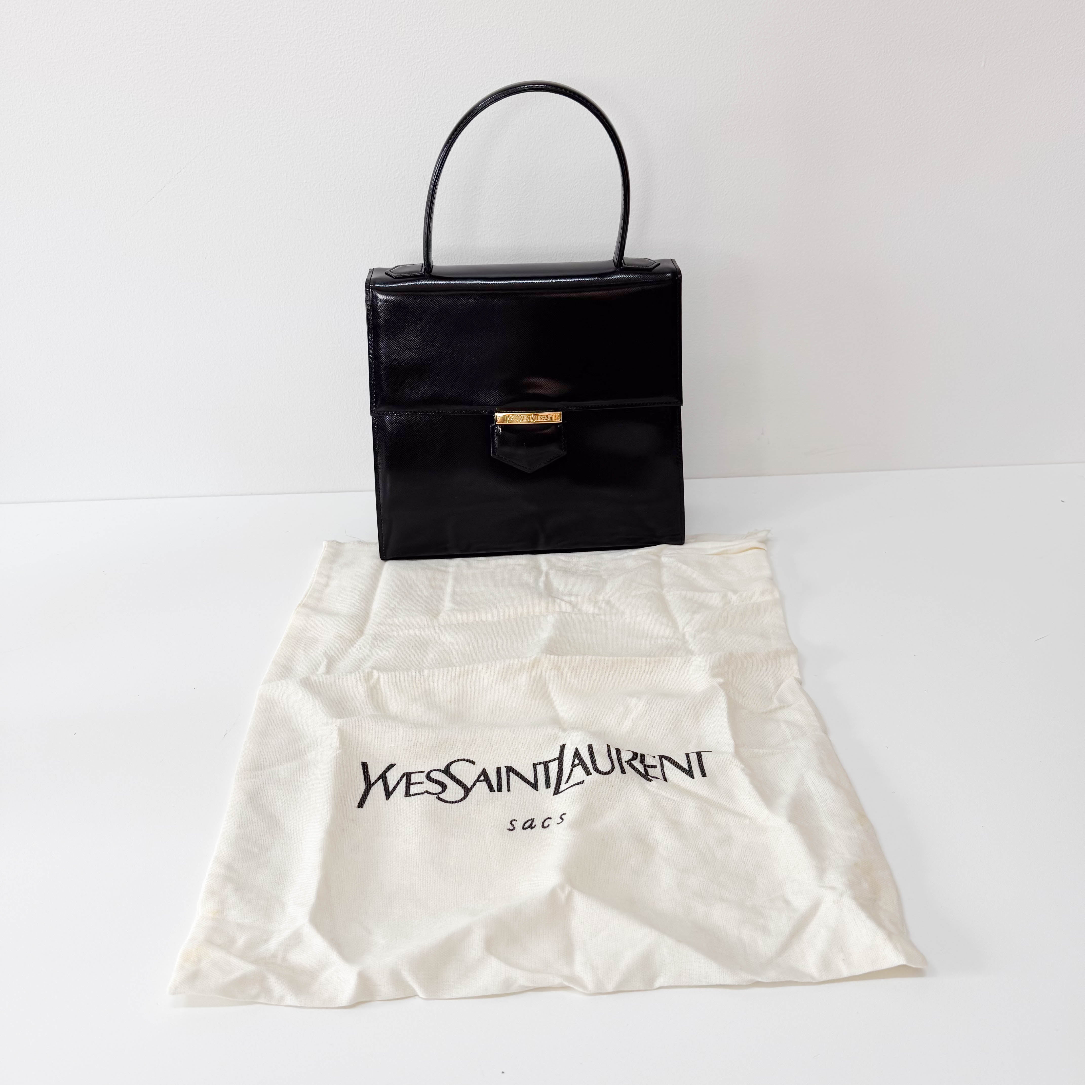 Black Leather Handbag