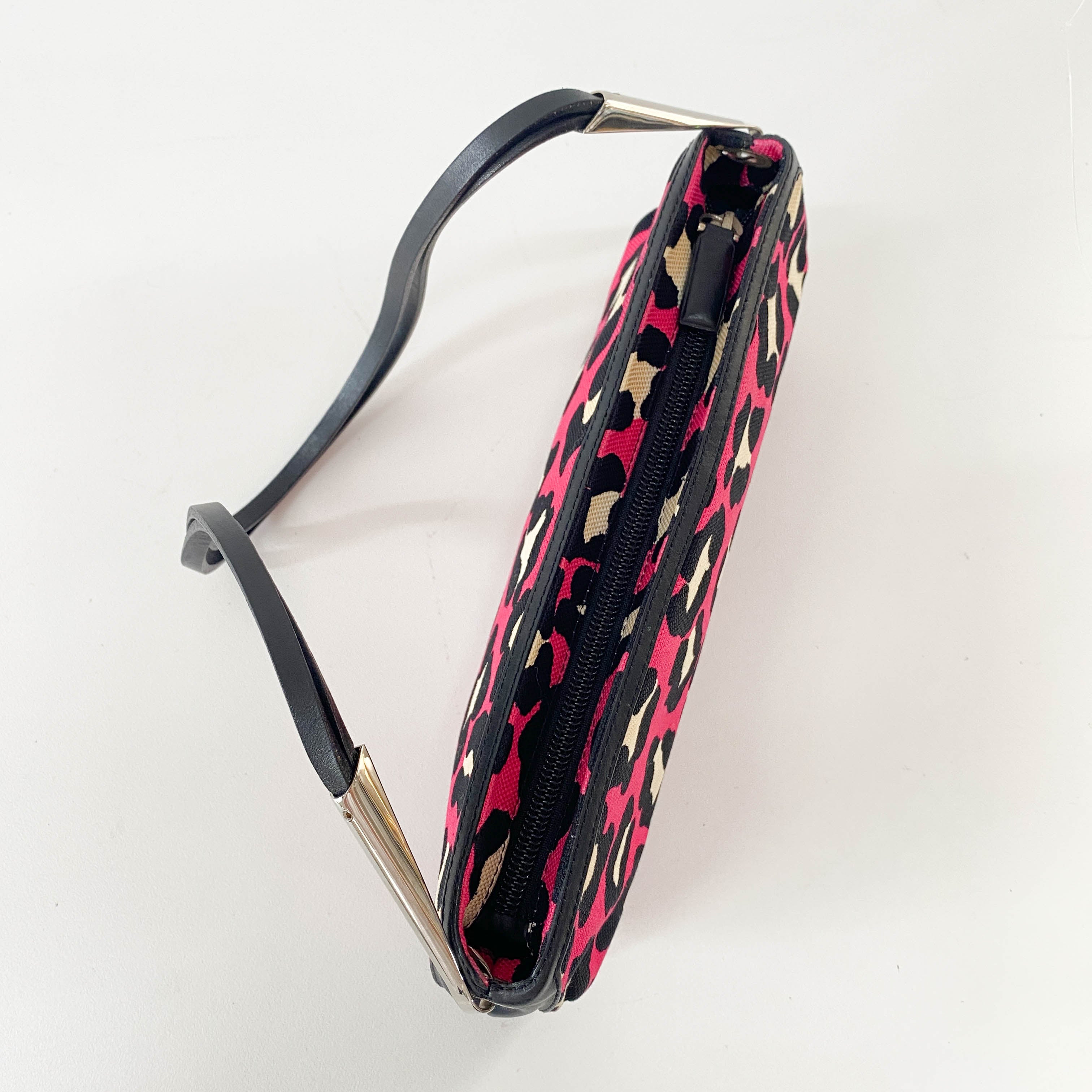 Pink Leopard Canvas Shoulder Bag