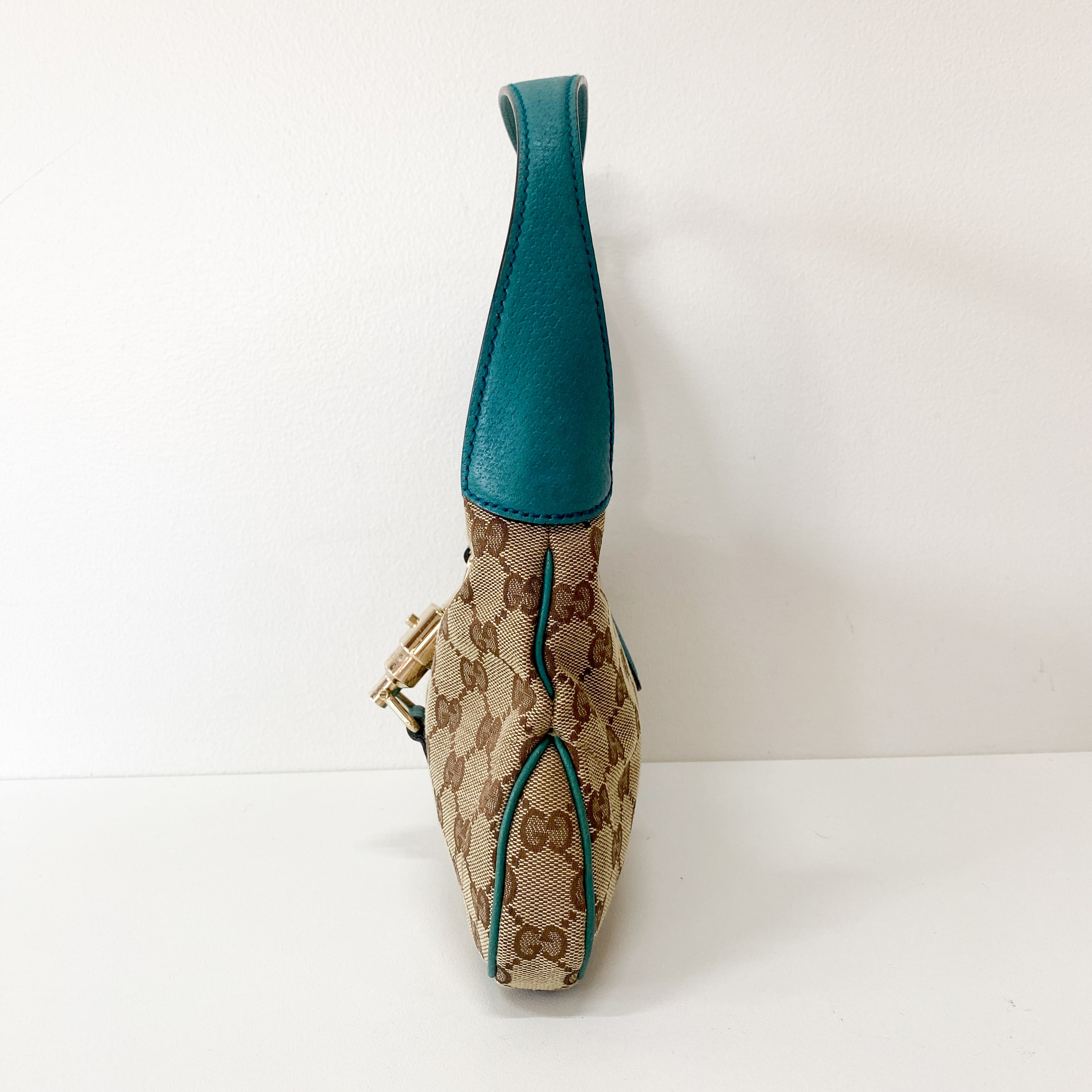 Jackie GG Canvas Mini Brown Shoulder Bag