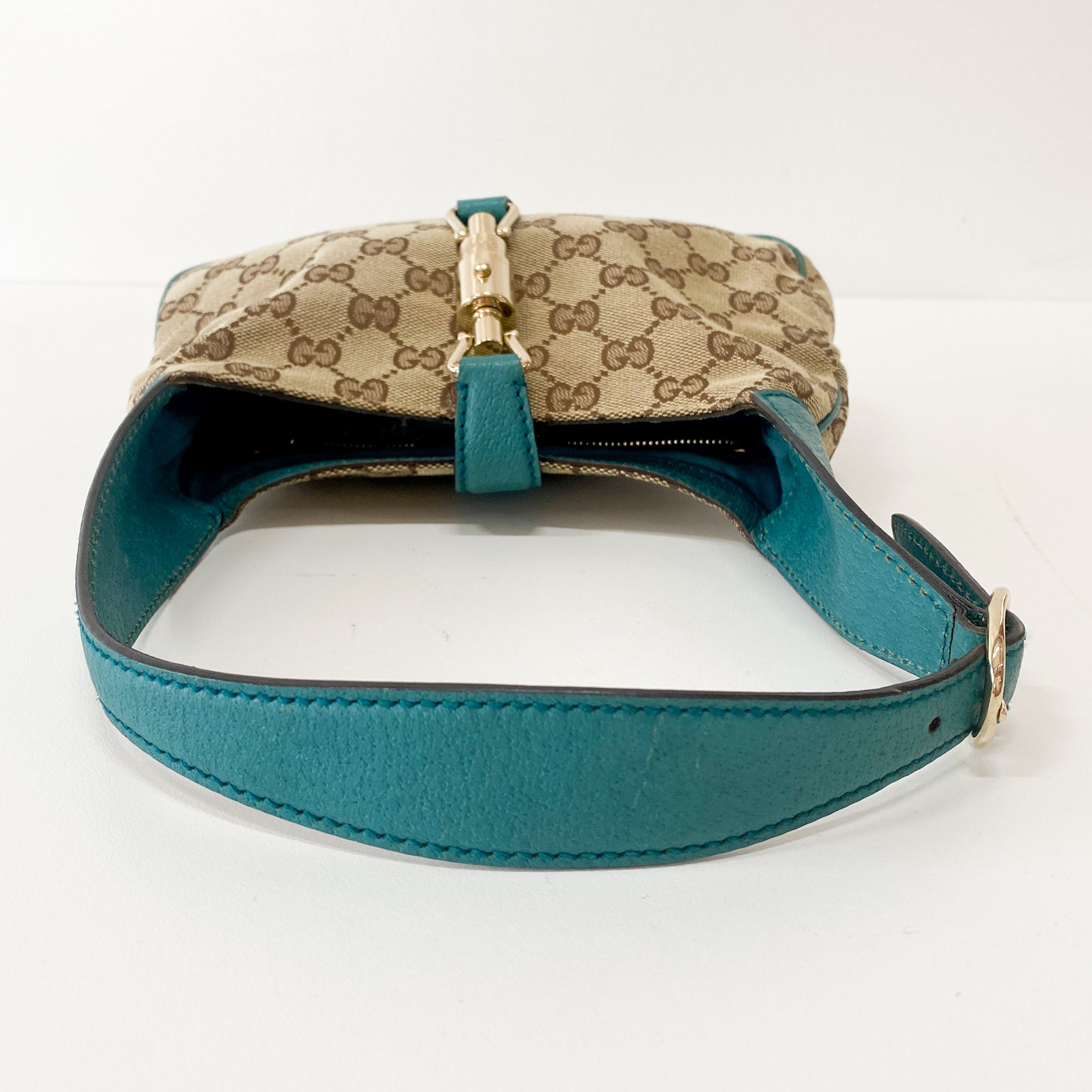 Jackie GG Canvas Mini Brown Shoulder Bag