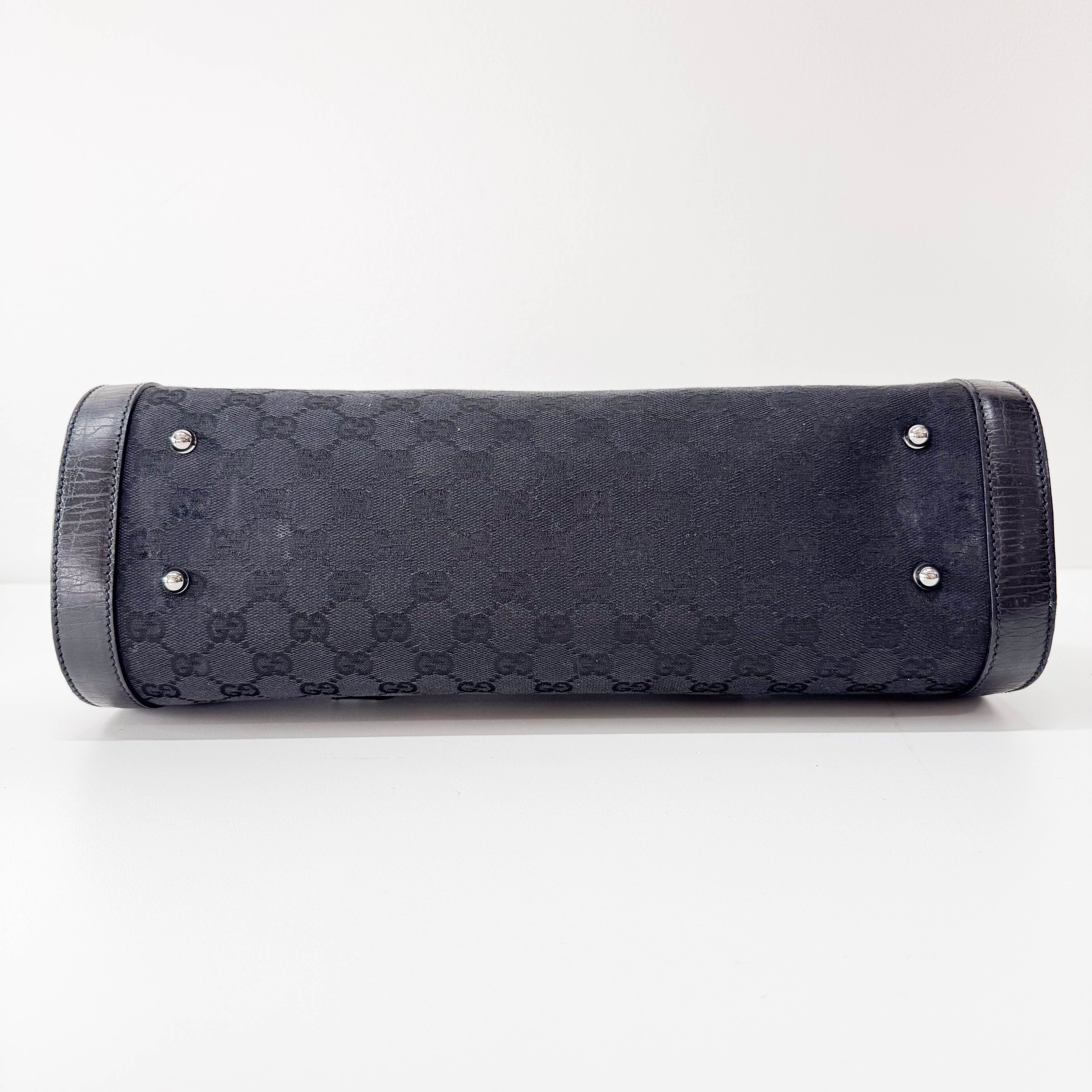 Black Bamboo Shoulder Bag