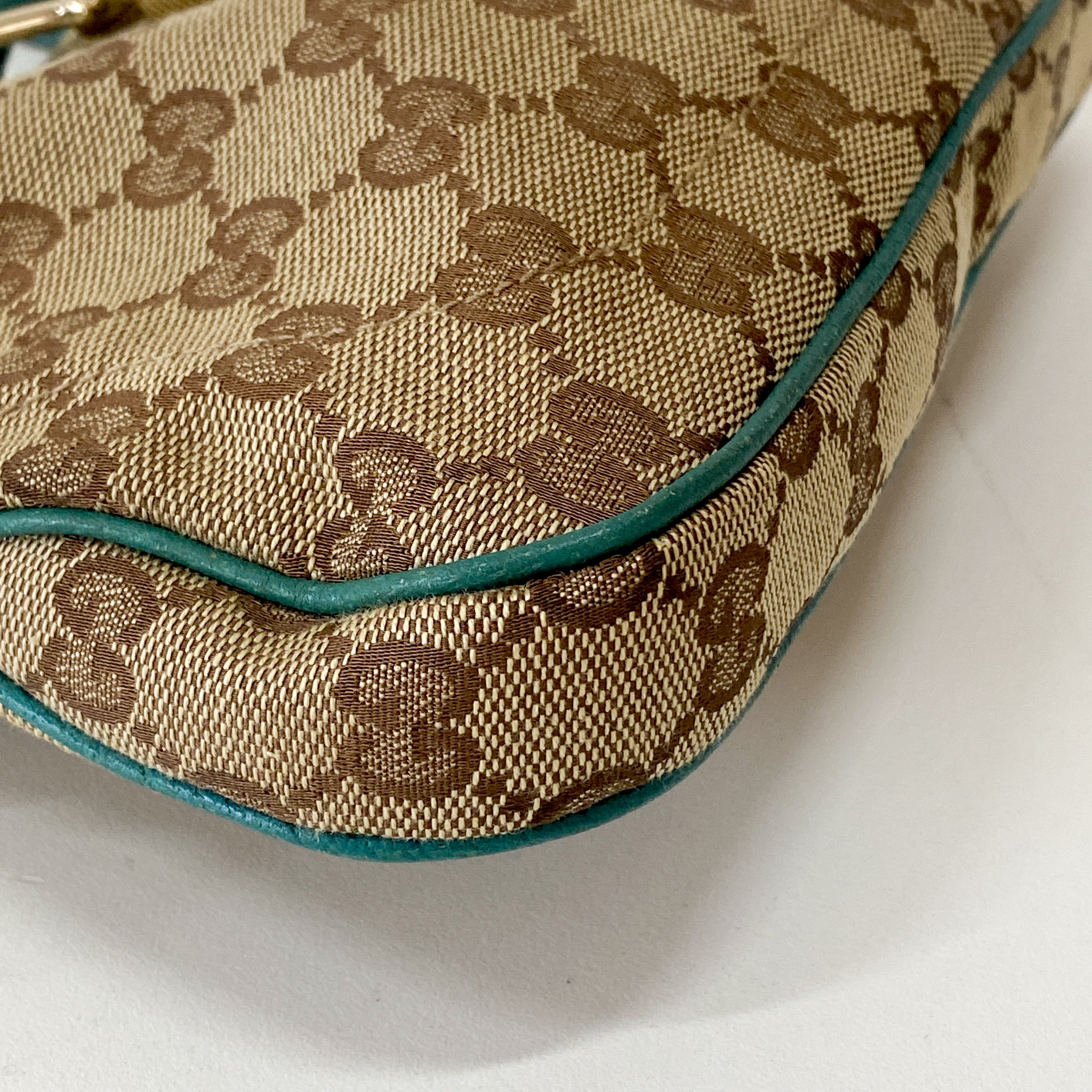 Jackie GG Canvas Mini Brown Shoulder Bag