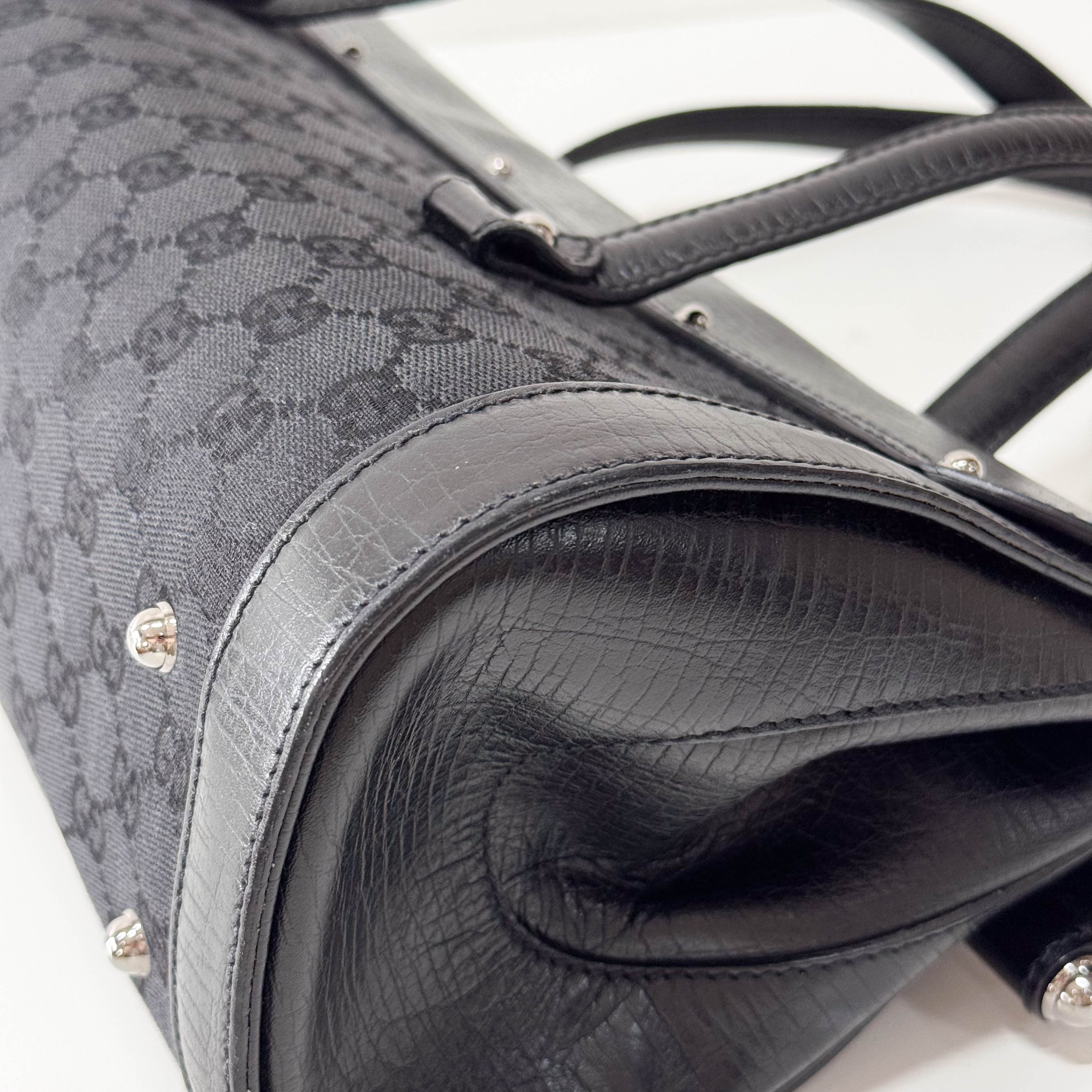 Black Bamboo Shoulder Bag