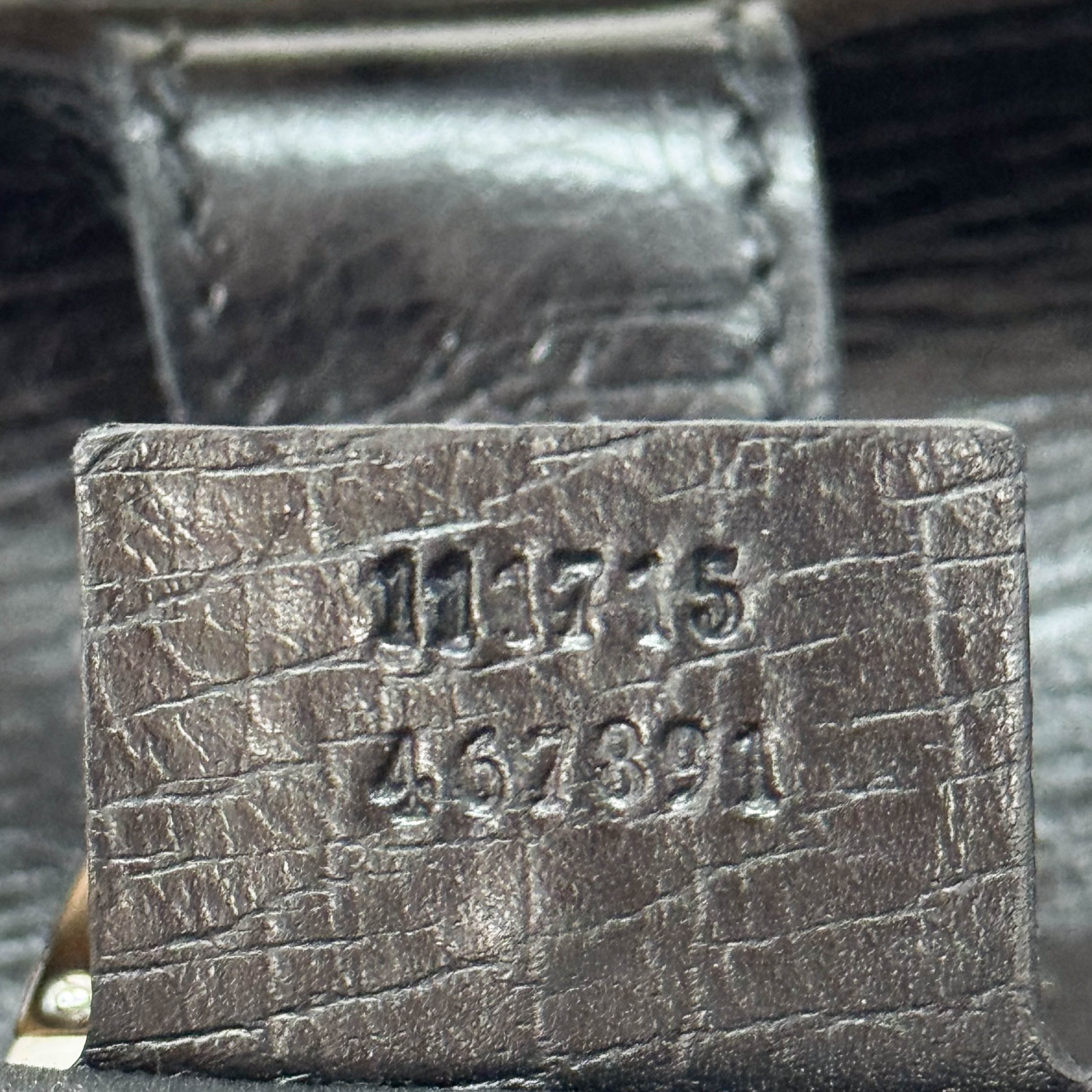 Black Bamboo Shoulder Bag