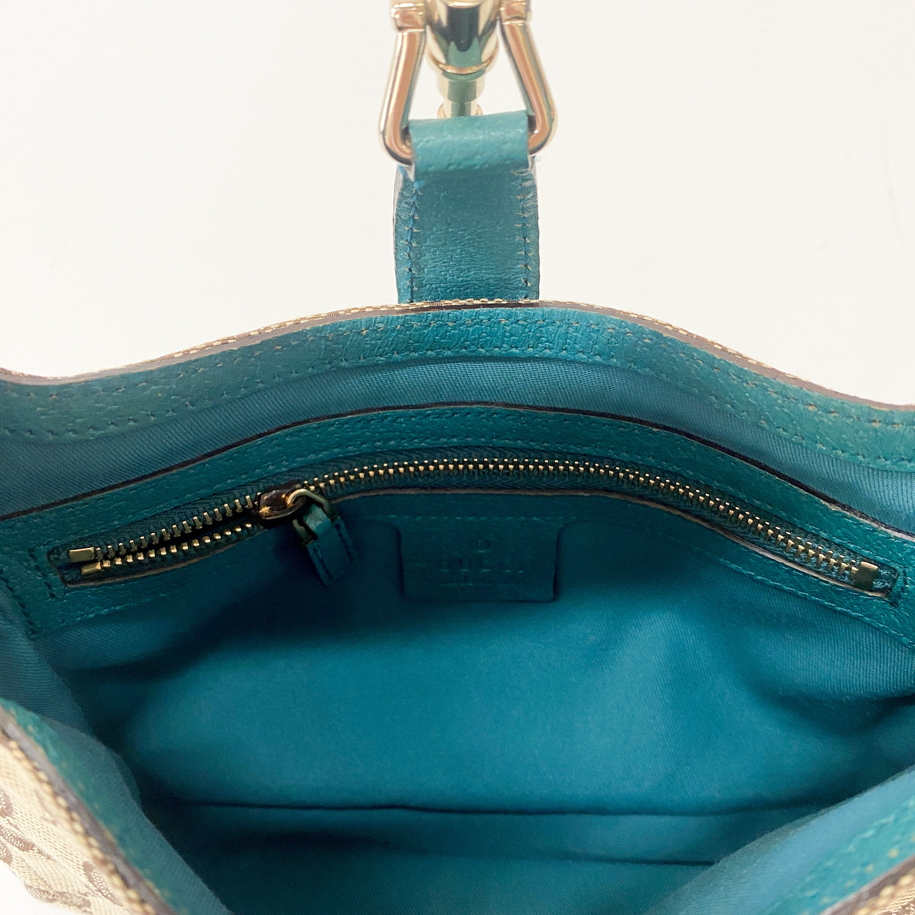 Jackie GG Canvas Mini Brown Shoulder Bag