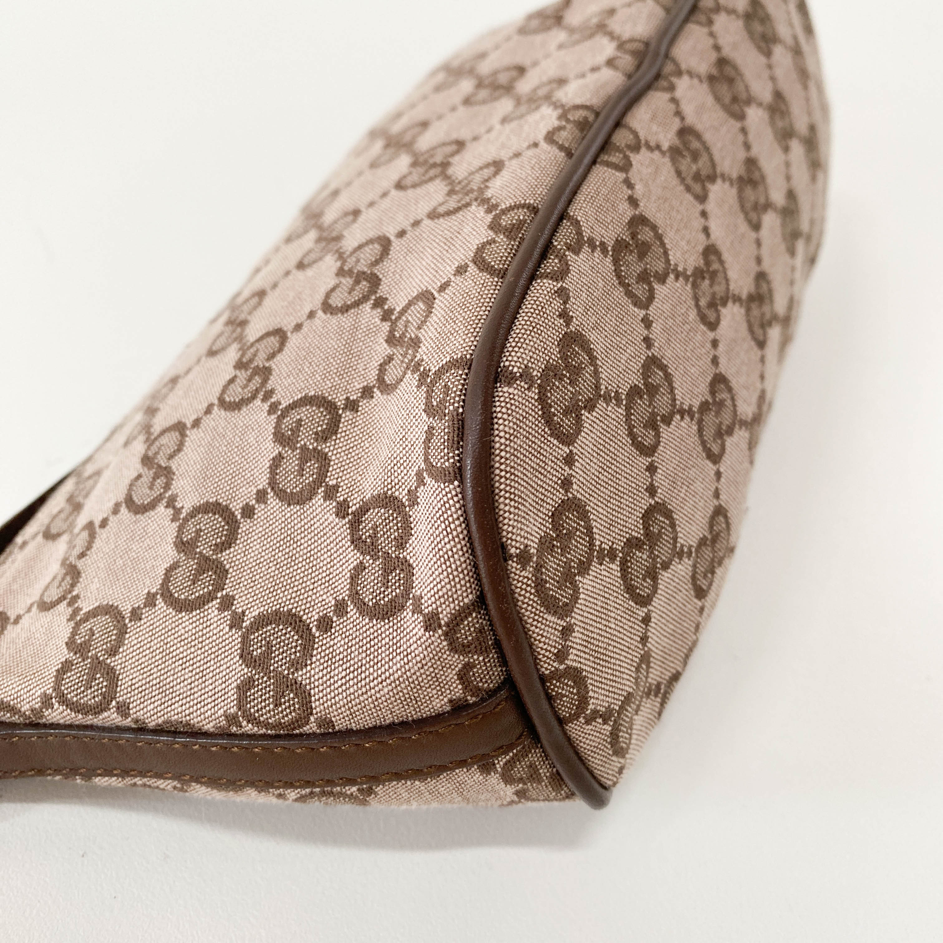 Boat Brown GG Canvas Pouch