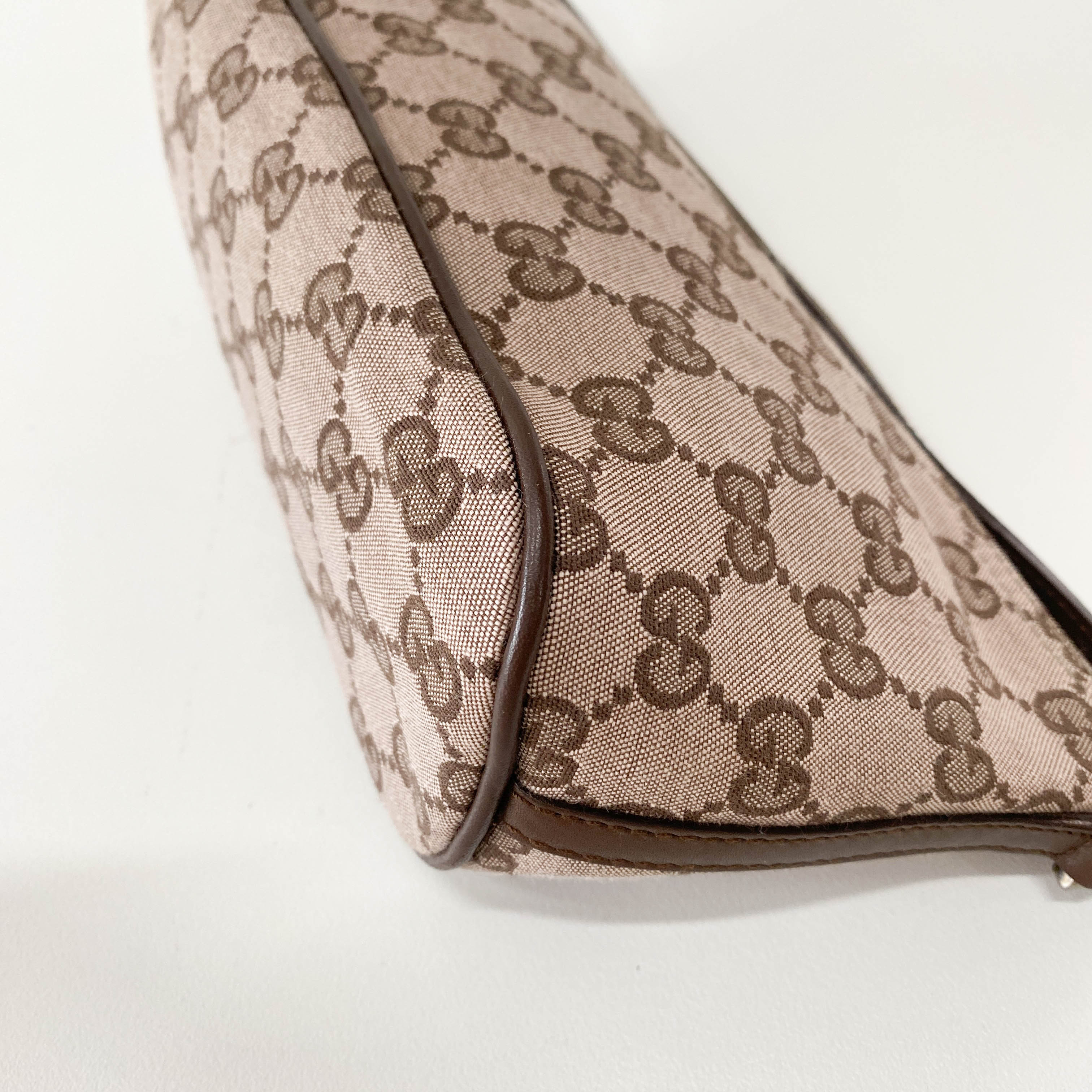 Boat Brown GG Canvas Pouch