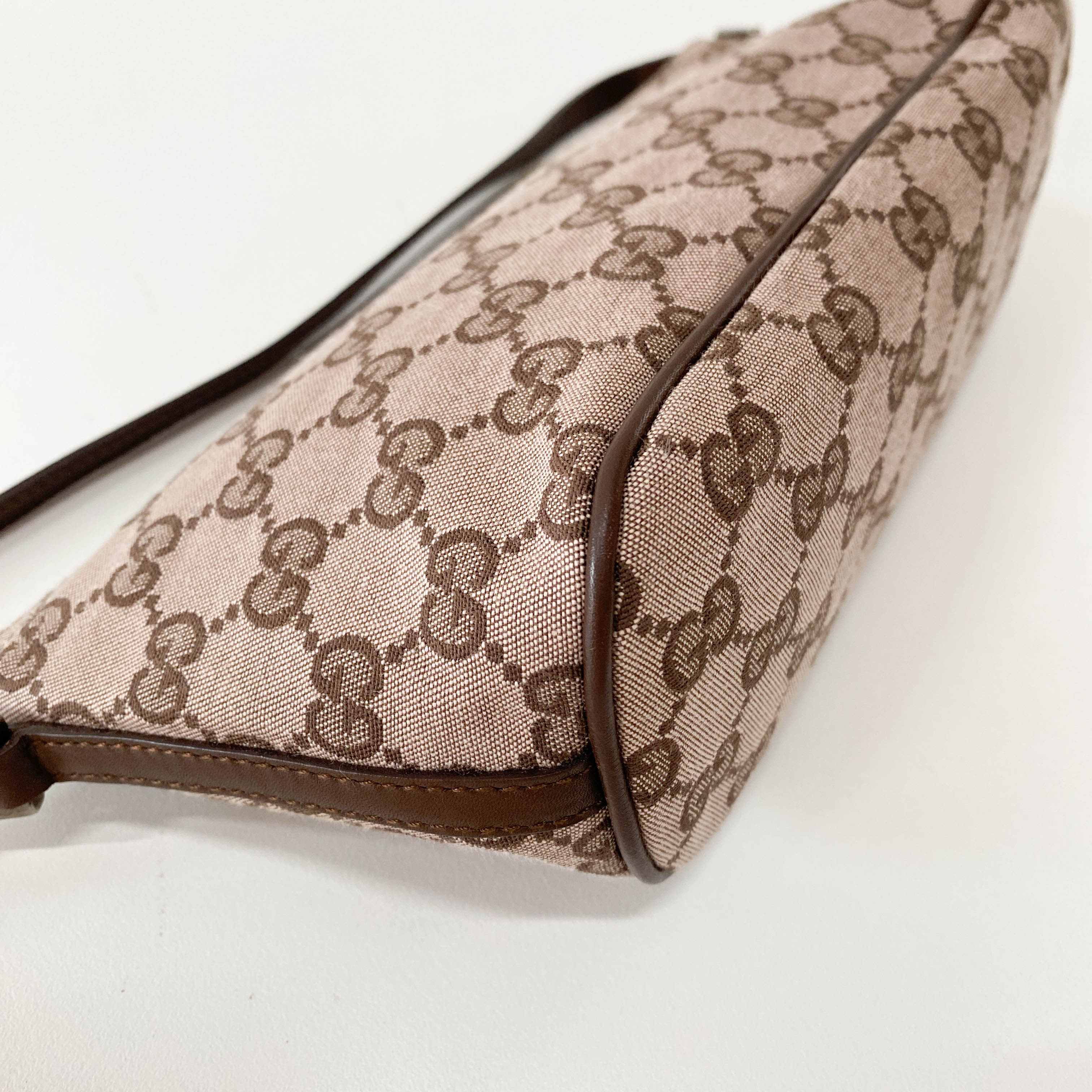 Boat Brown GG Canvas Pouch