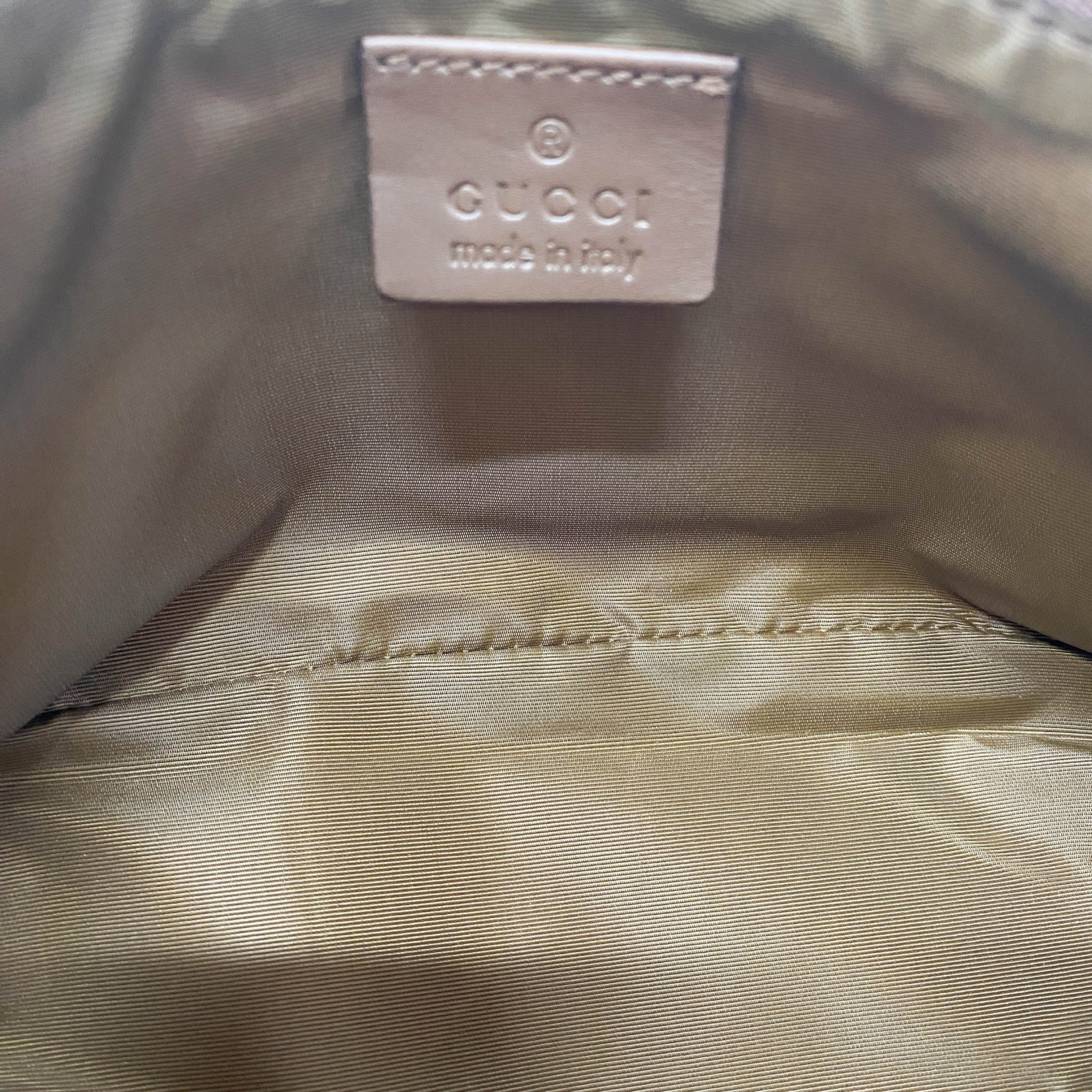 Boat Brown GG Canvas Pouch