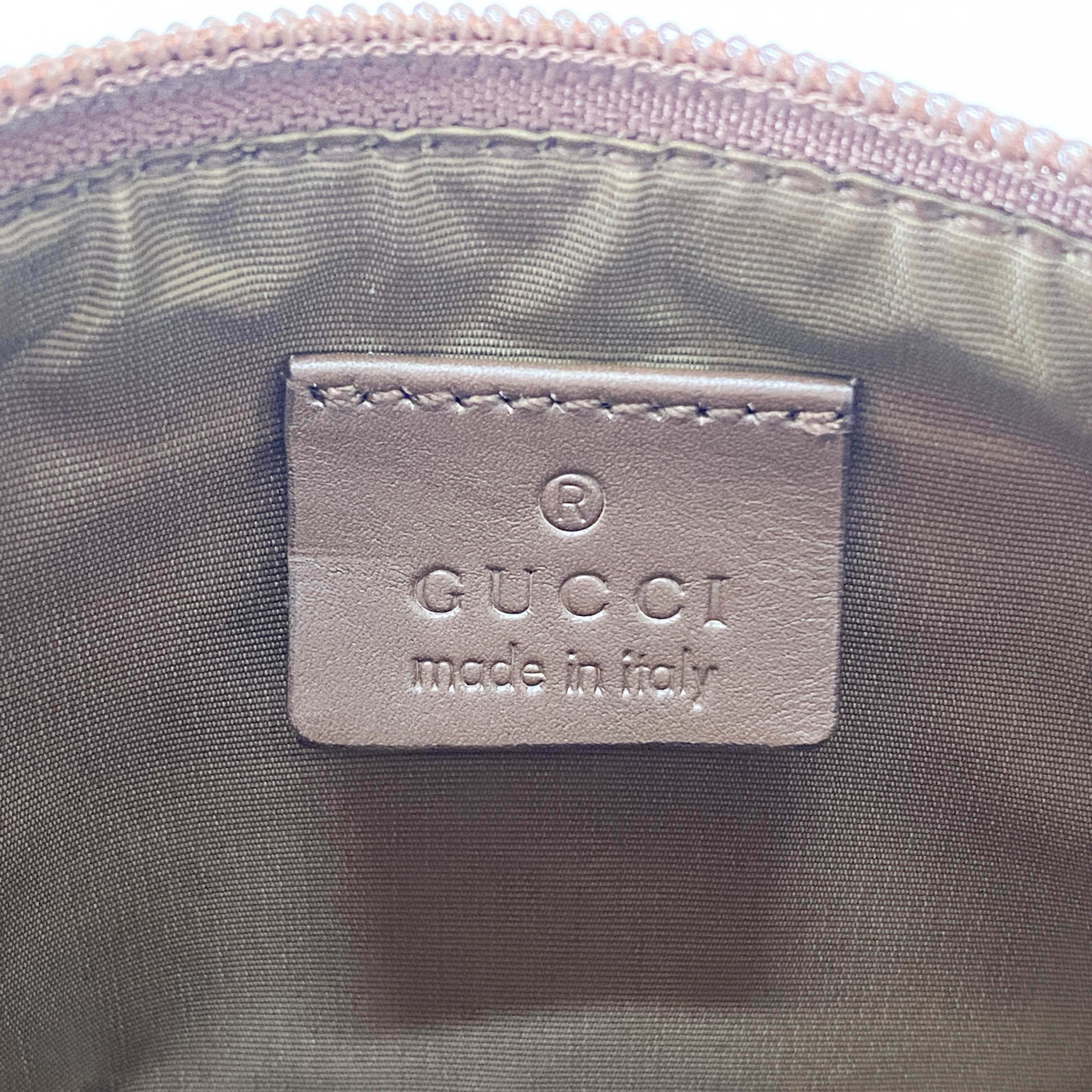 Boat Brown GG Canvas Pouch