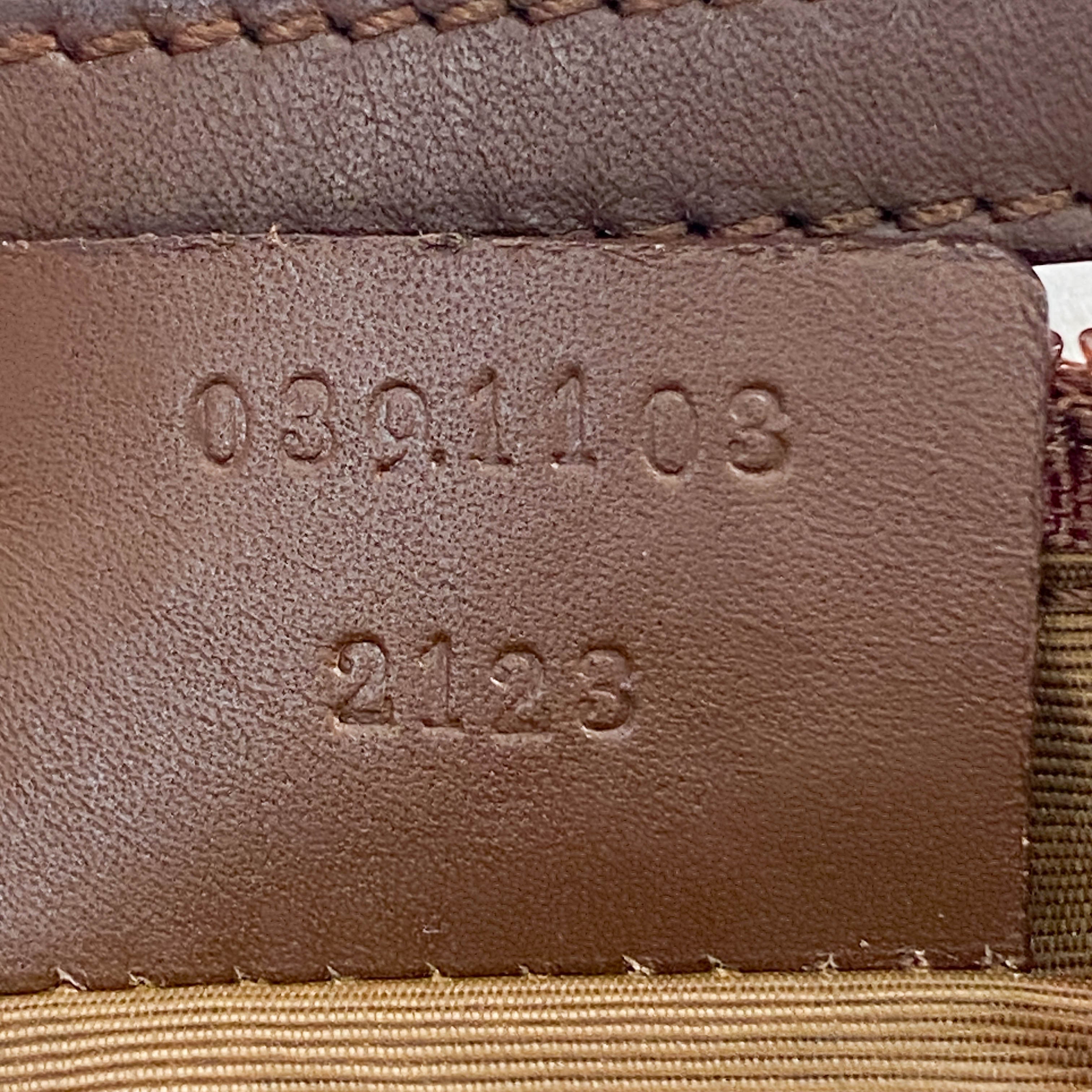 Boat Brown GG Canvas Pouch