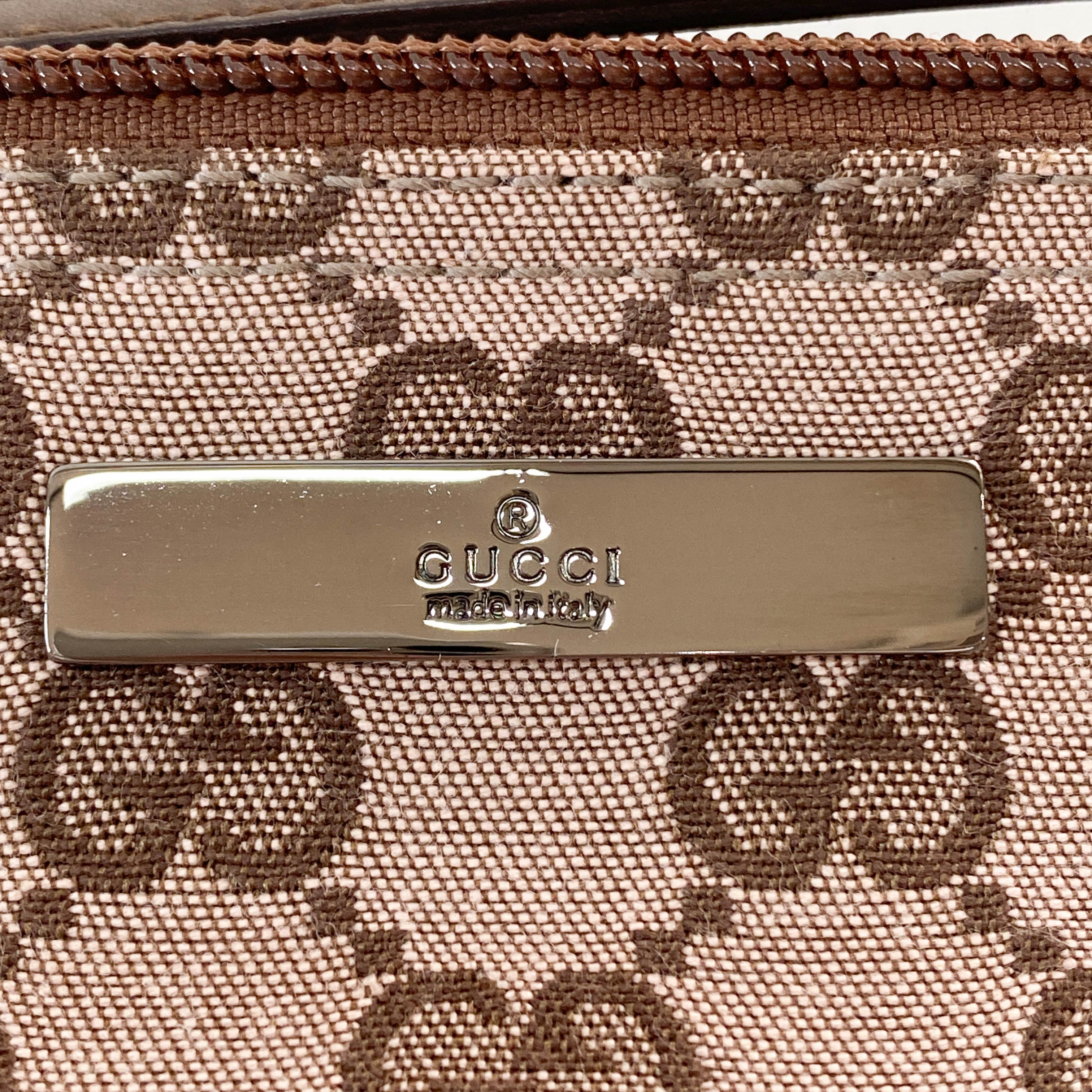 Boat Brown GG Canvas Pouch