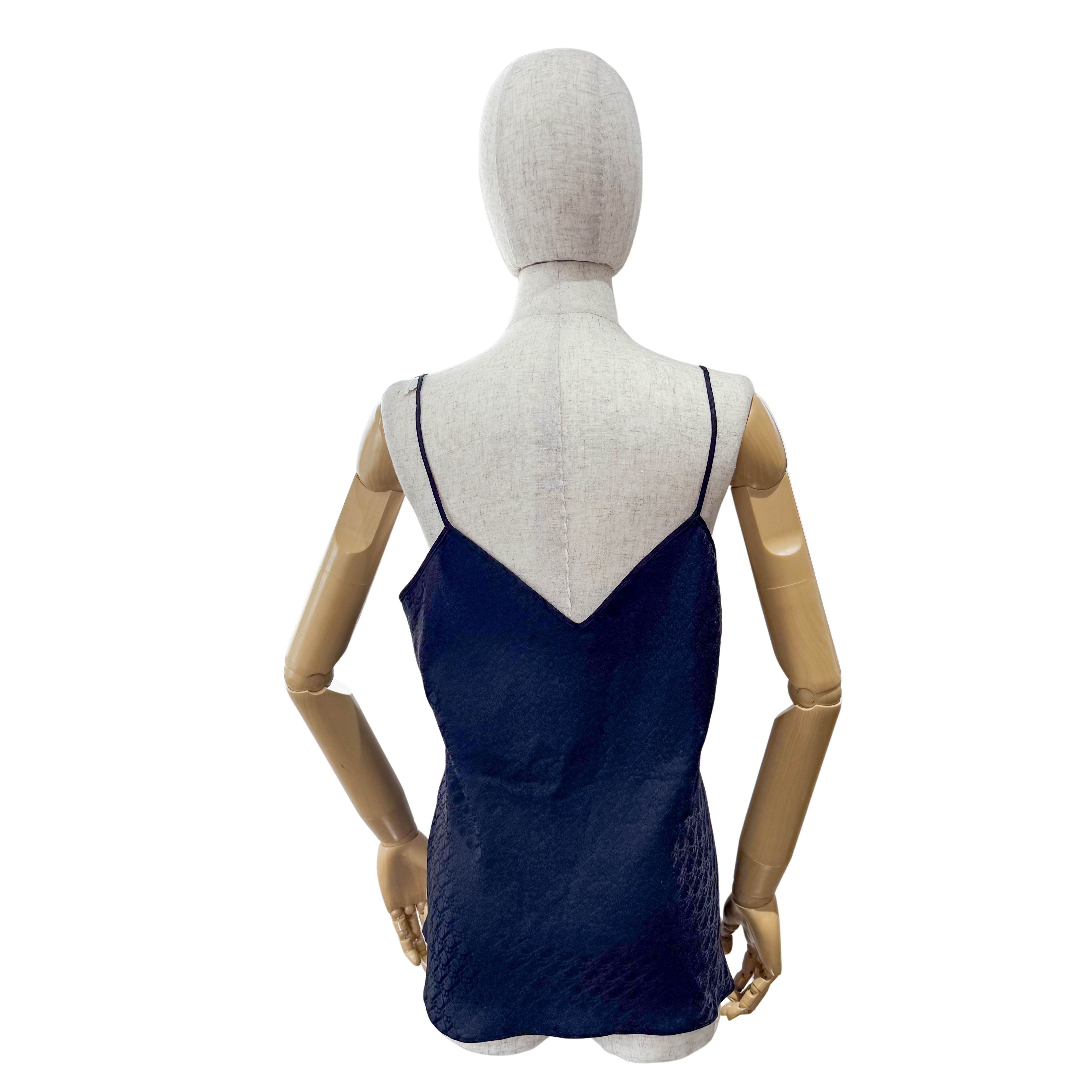 Black Trotter Silk Camisole