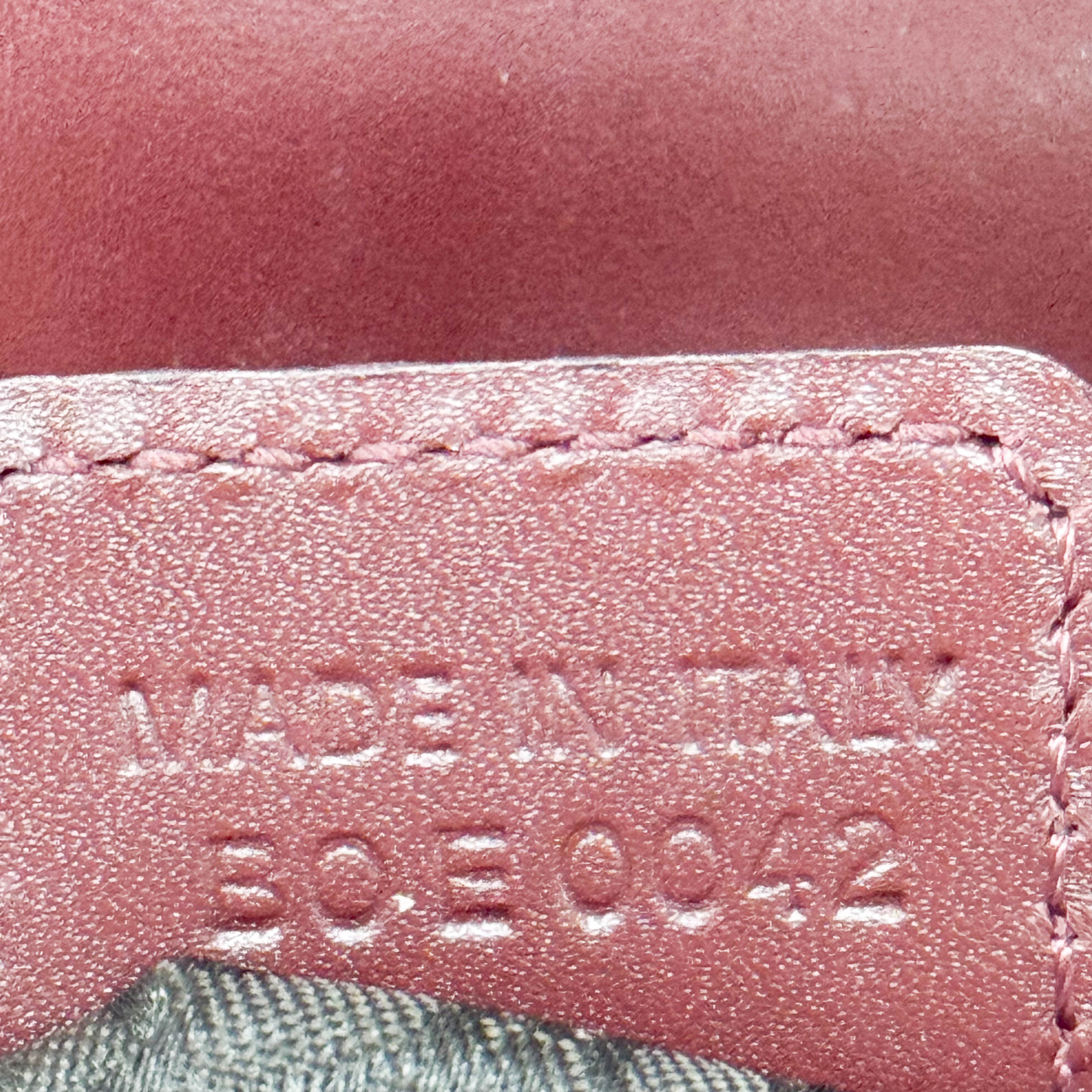 Red Leather Boat Shoulder Bag