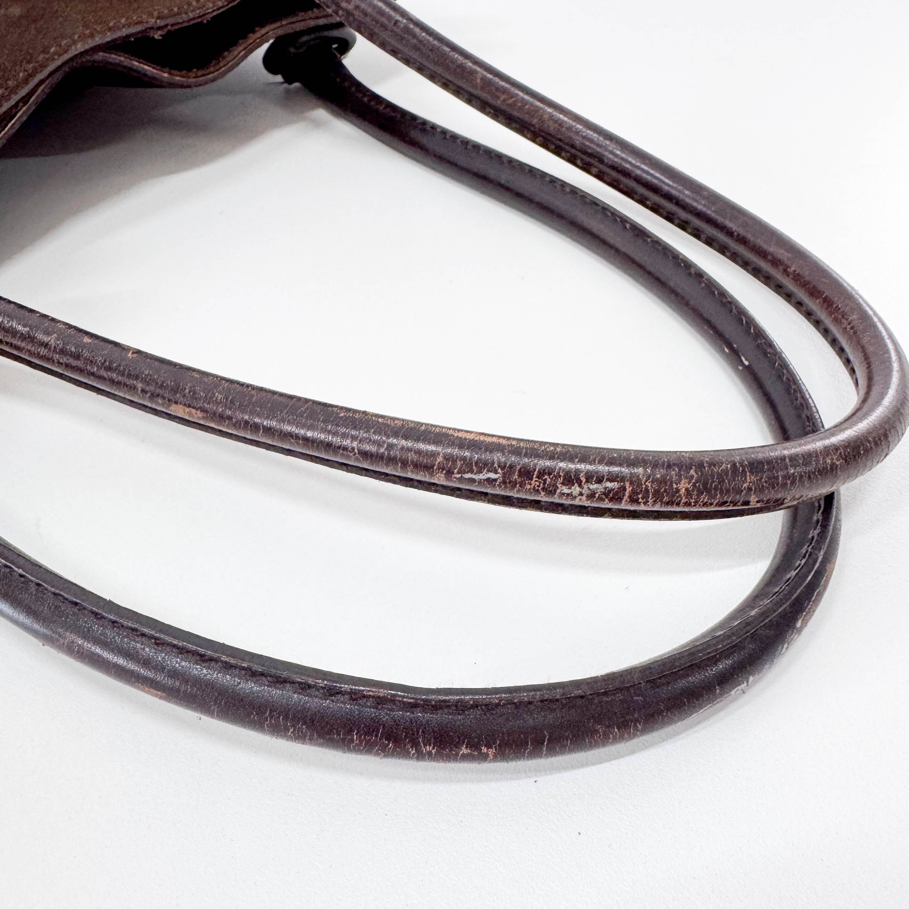 Brown Suede Tote Bag