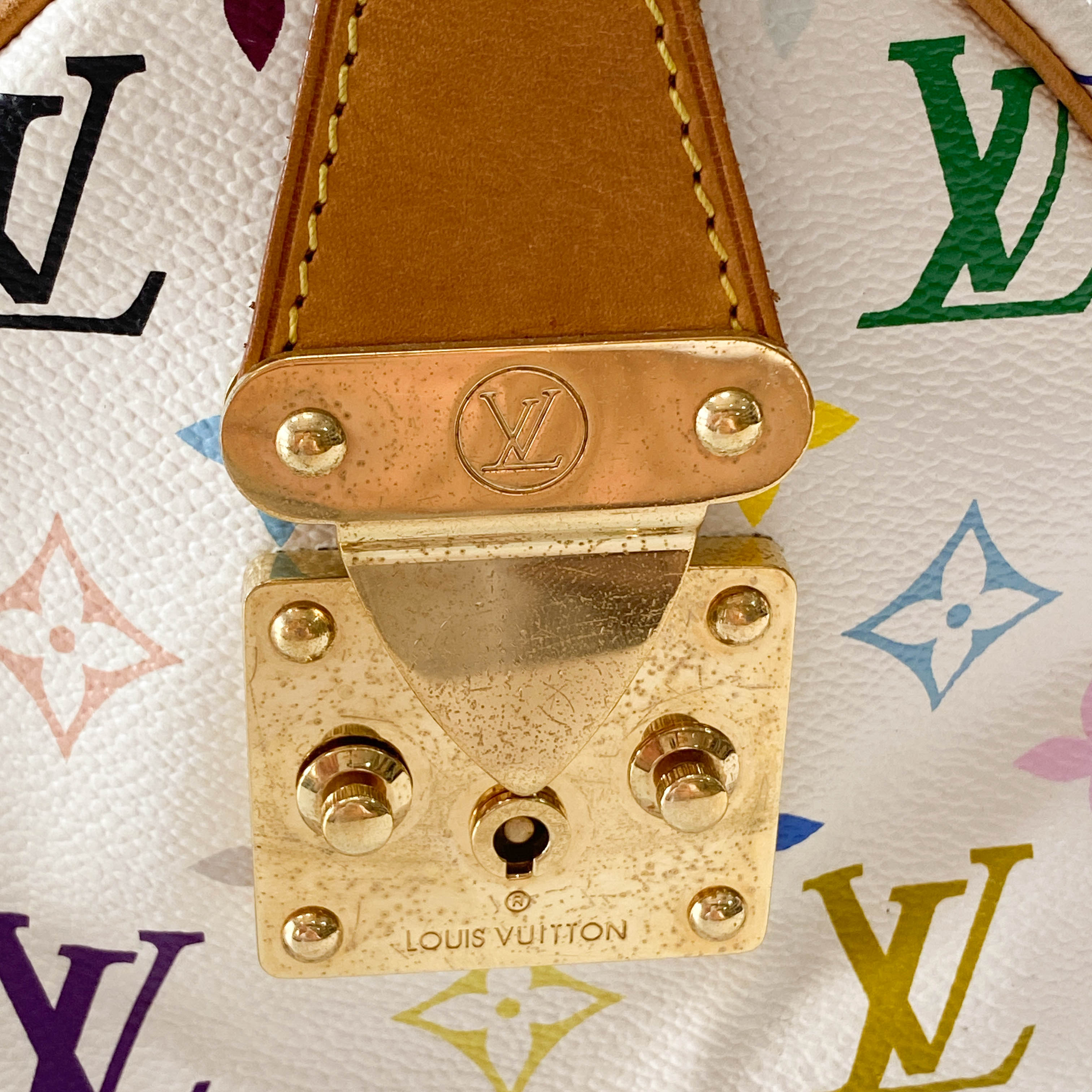Louis Vuitton x Takashi Murakami Multicolour Speedy 30 White