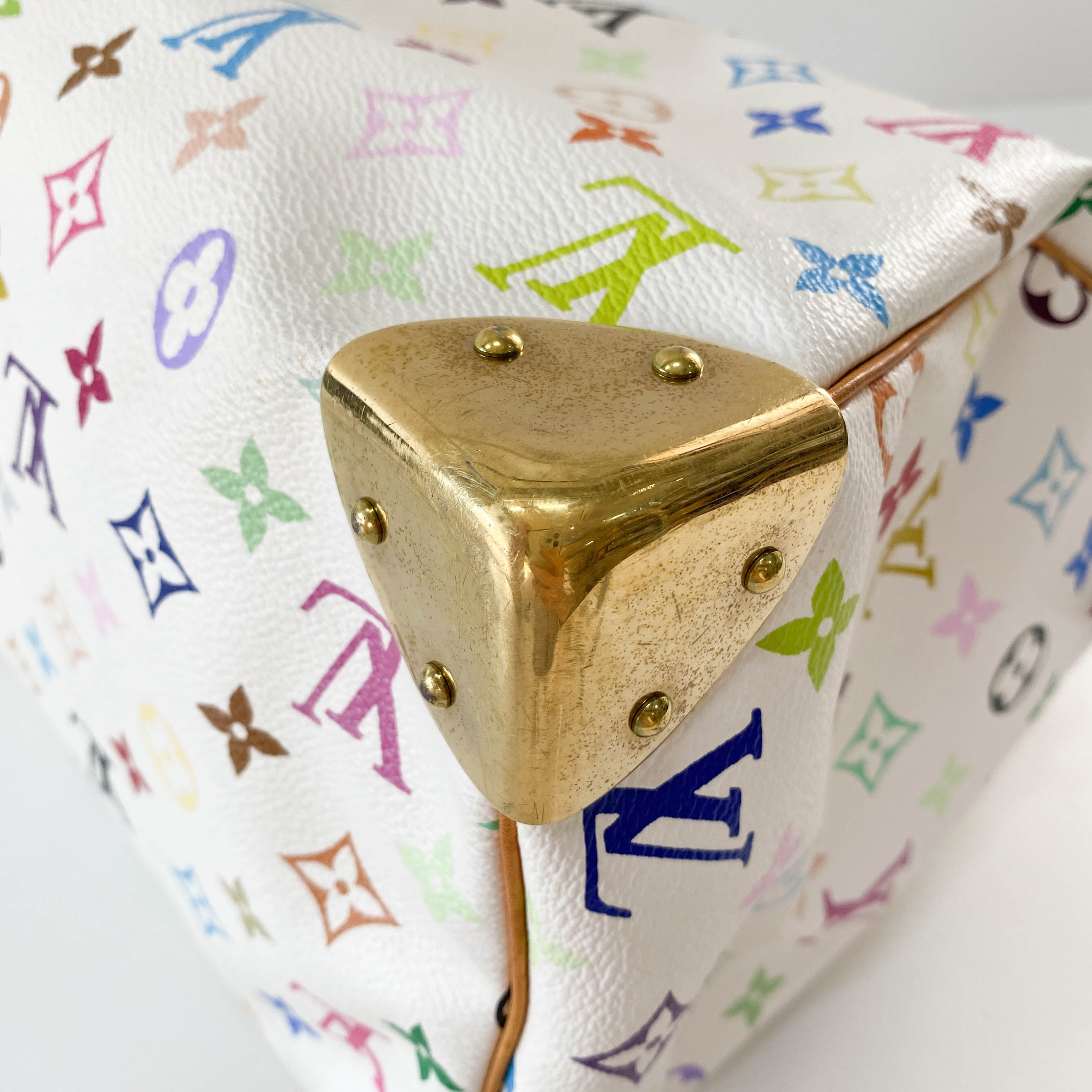 Louis Vuitton x Takashi Murakami Multicolour Speedy 30 White