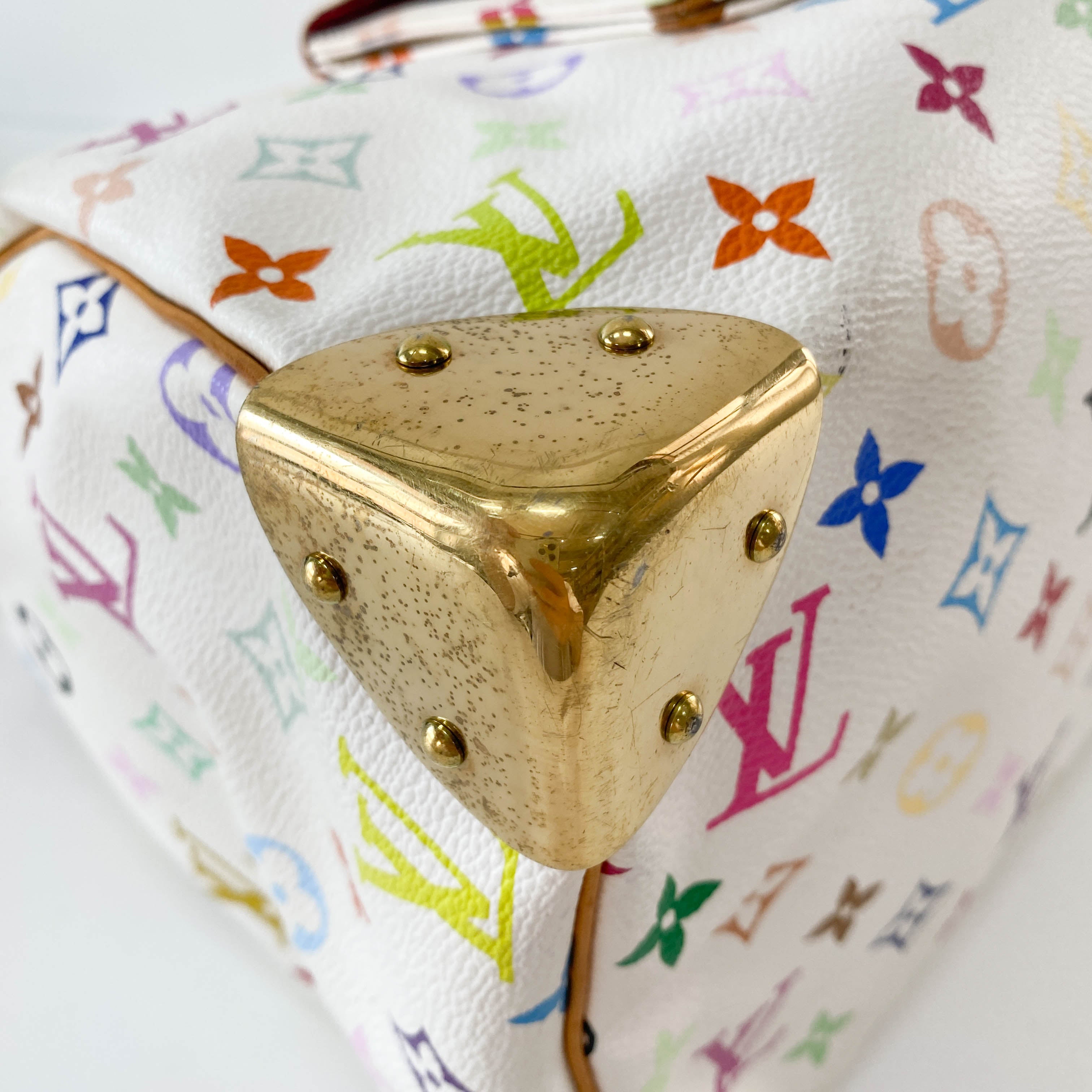 Louis Vuitton x Takashi Murakami Multicolour Speedy 30 White