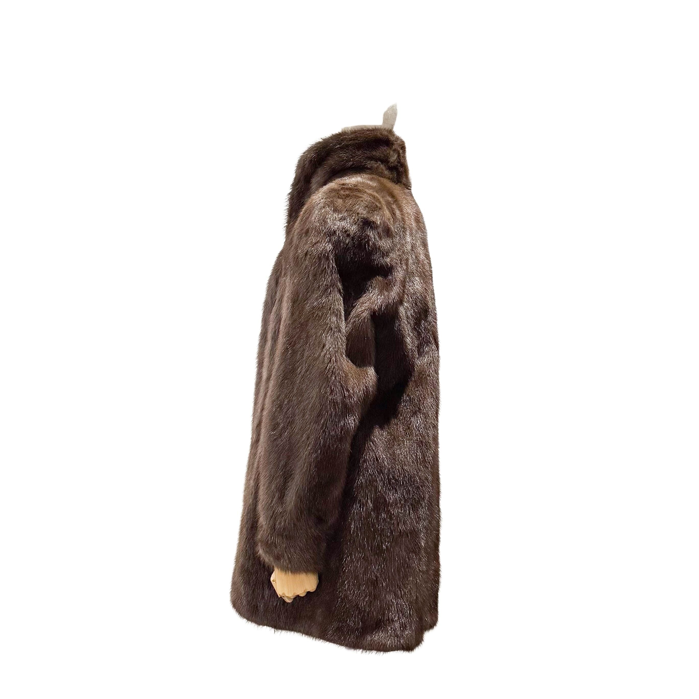 Brown Mink Fur Coat