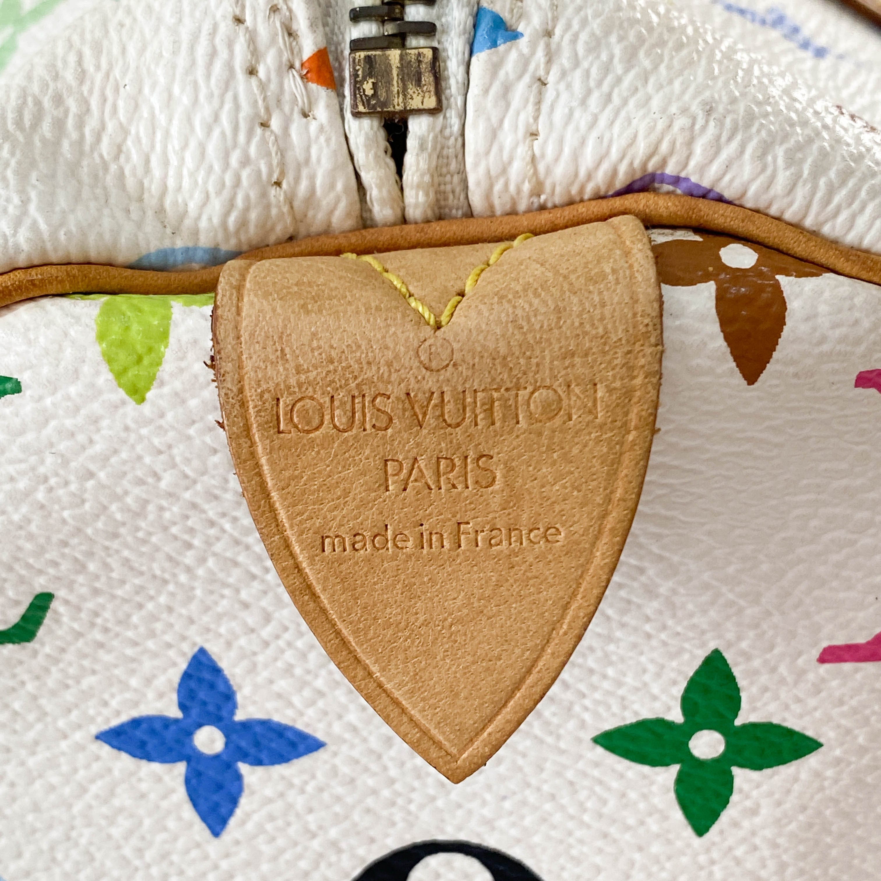 Louis Vuitton x Takashi Murakami Multicolour Speedy 30 White