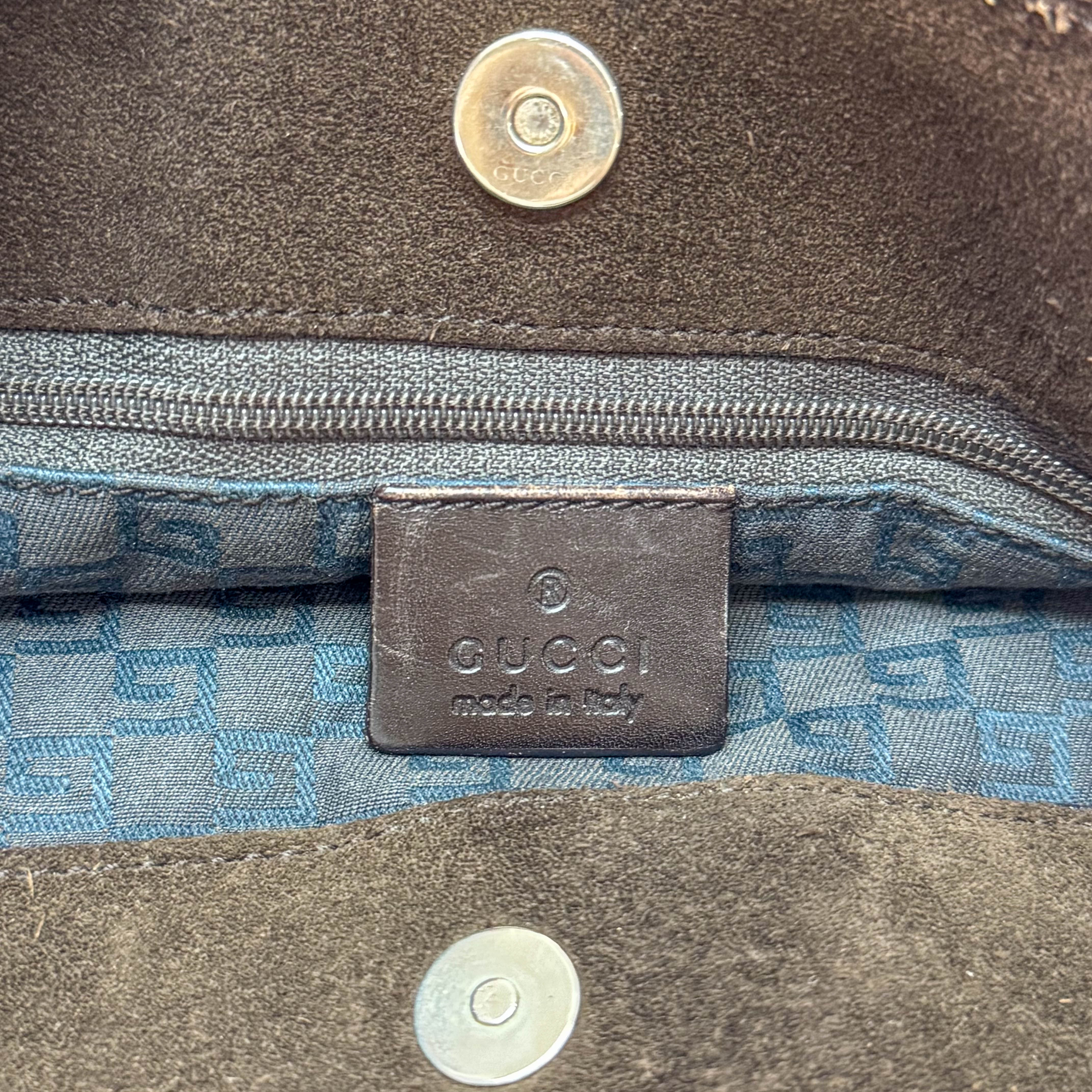 Brown Suede Tote Bag