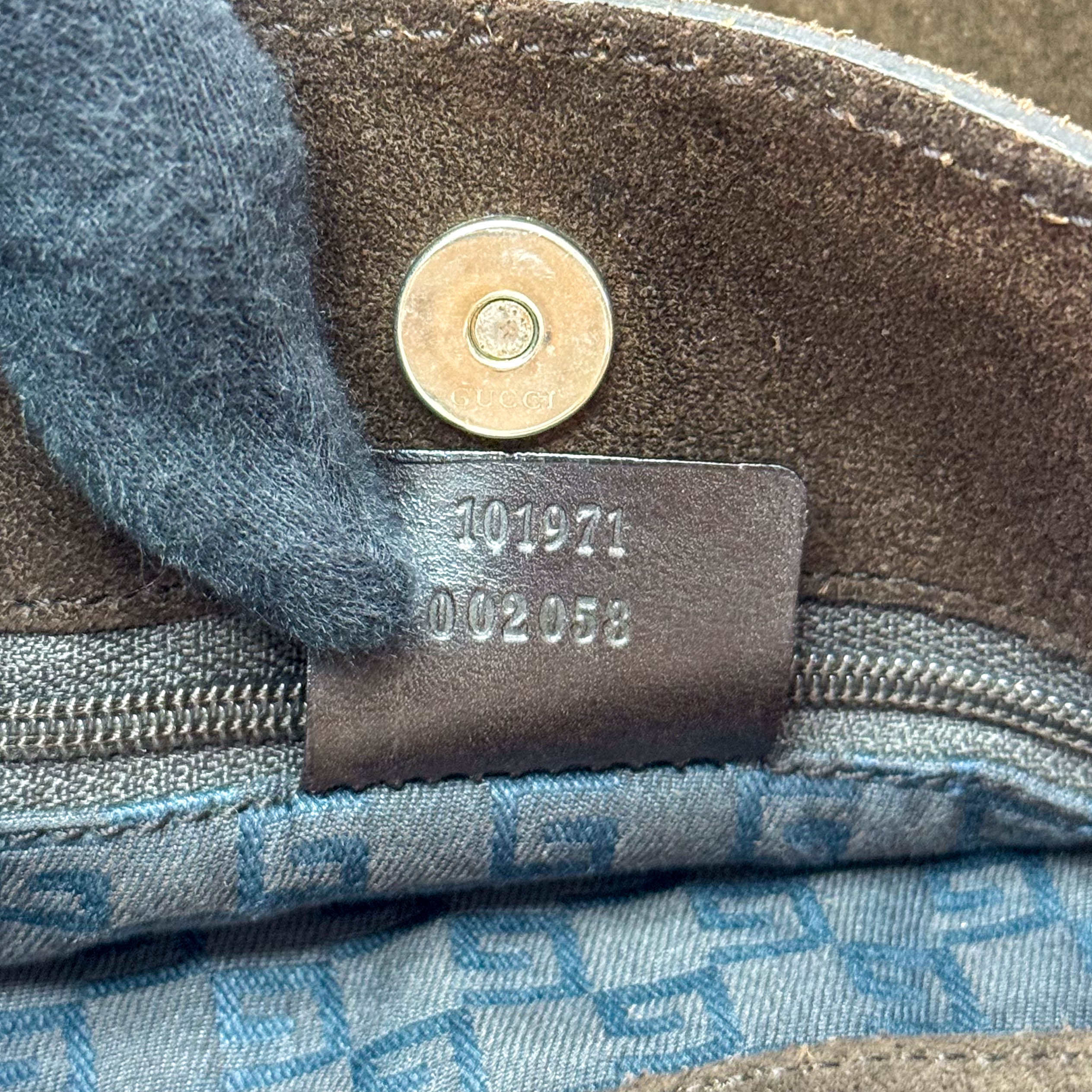 Brown Suede Tote Bag