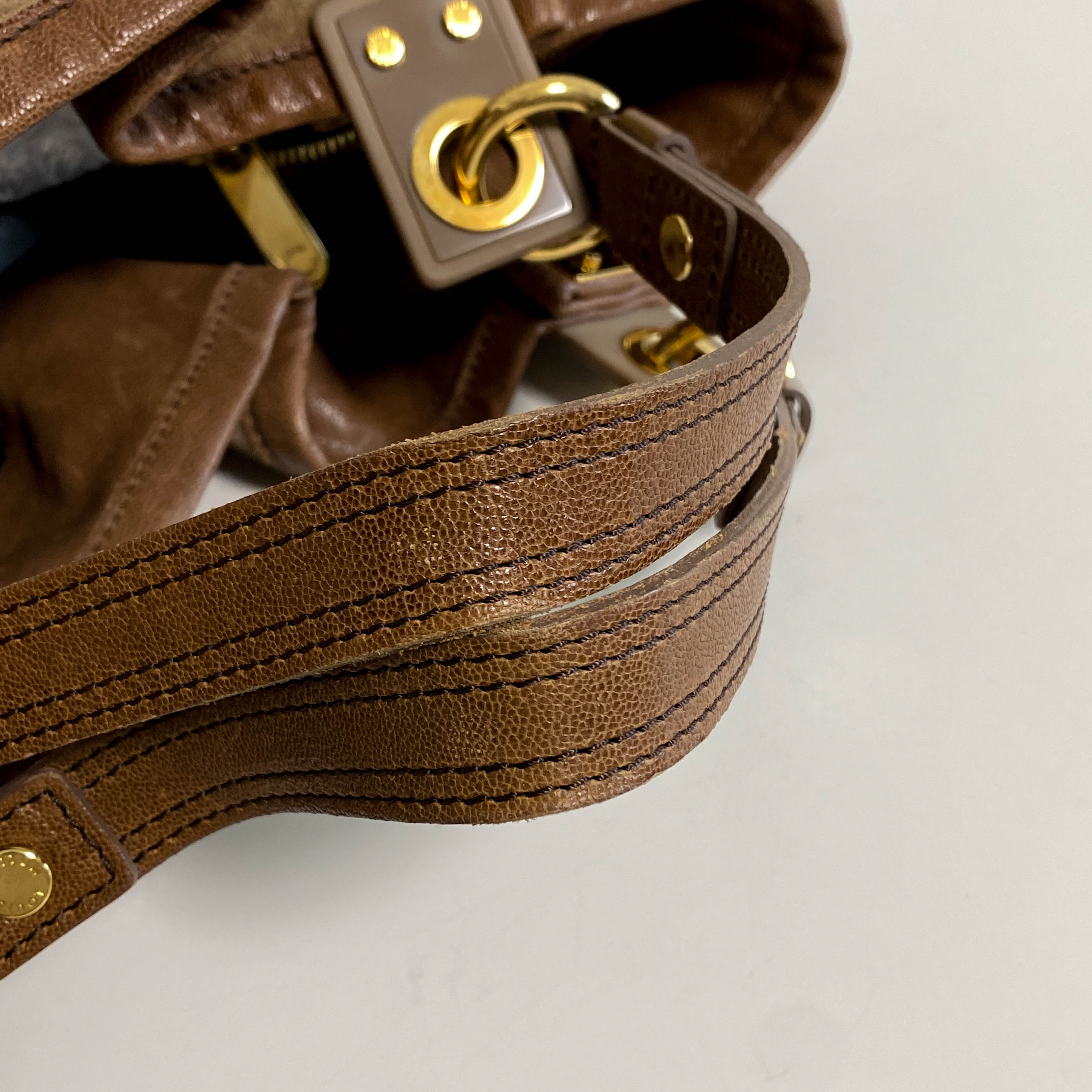 Monogram Brown Suede Irene Coco Bag