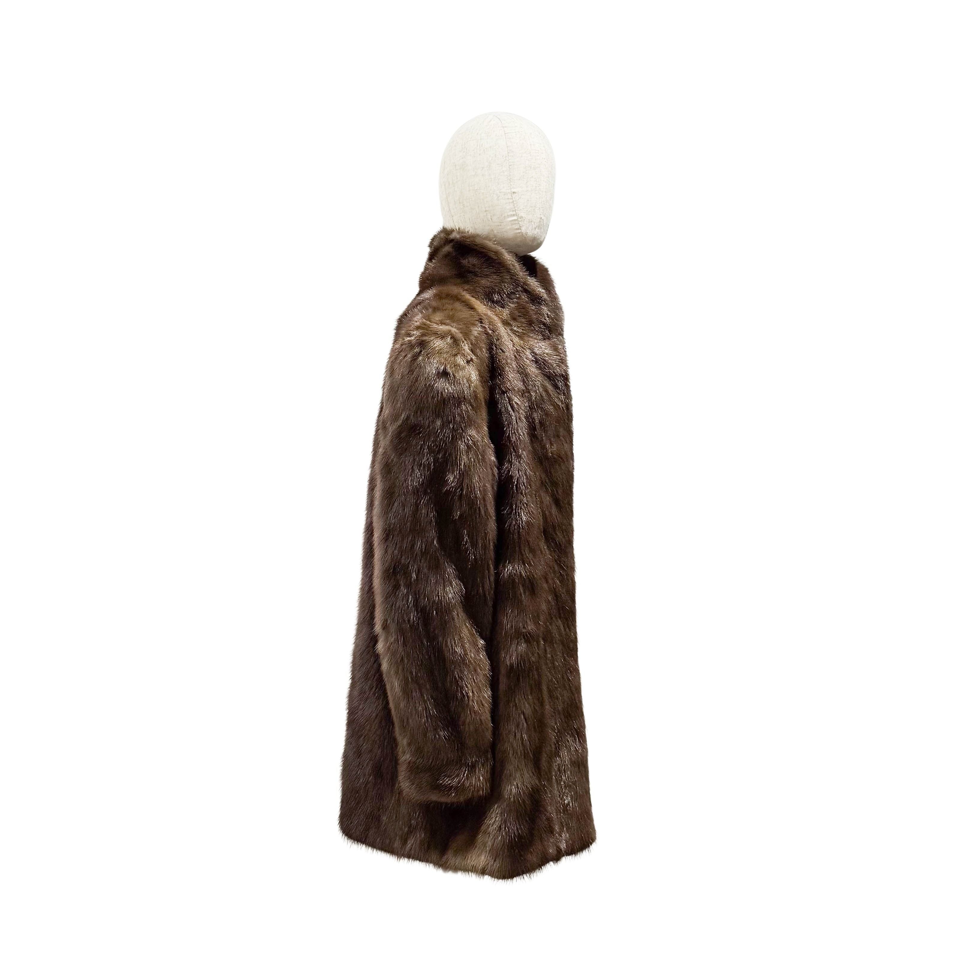 Brown Mink Fur Coat