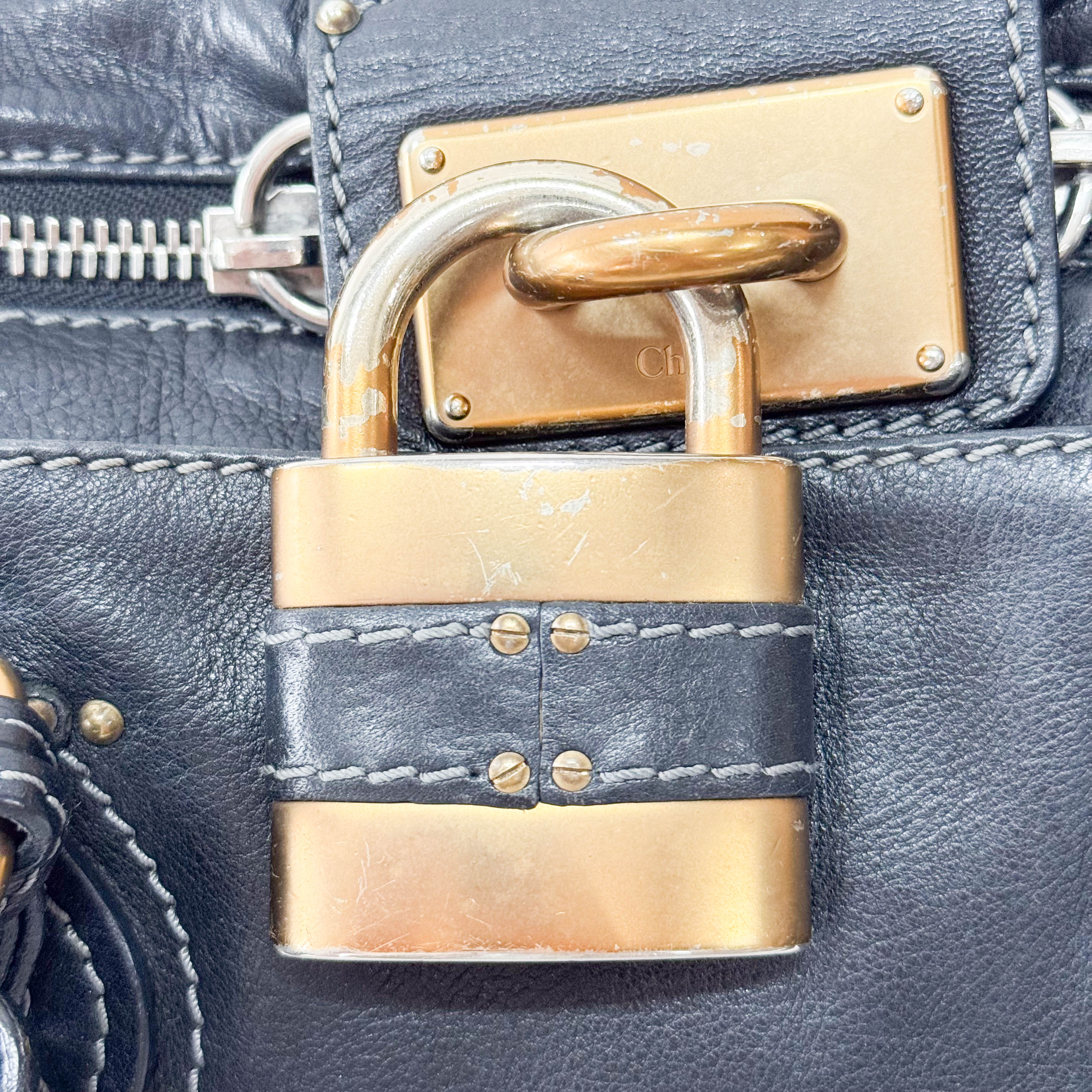 Paddington Black Leather Handbag