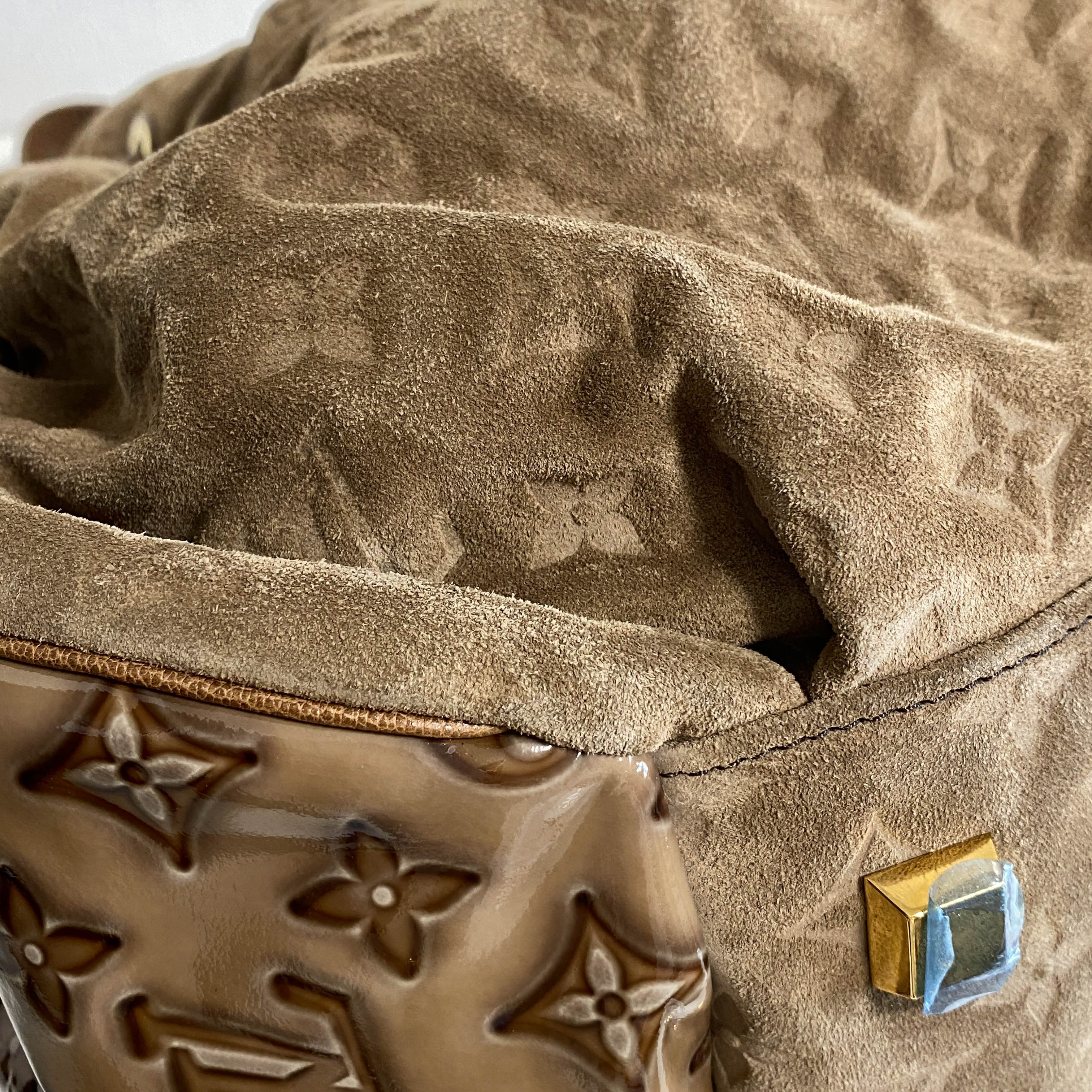 Monogram Brown Suede Irene Coco Bag