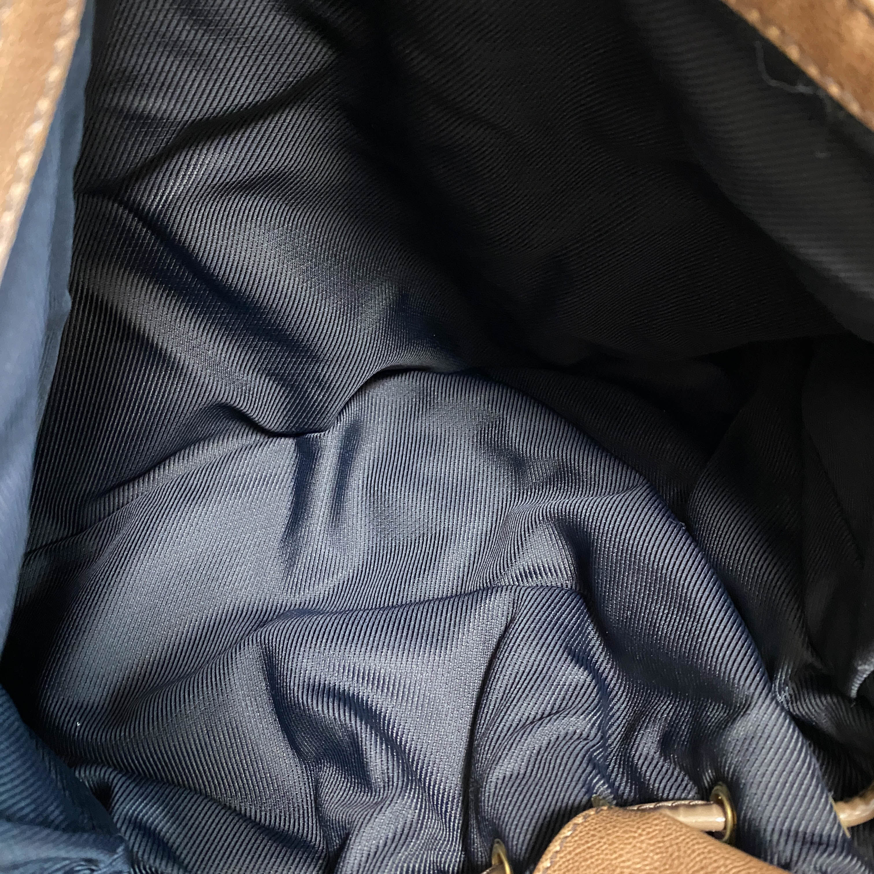 Monogram Brown Suede Irene Coco Bag