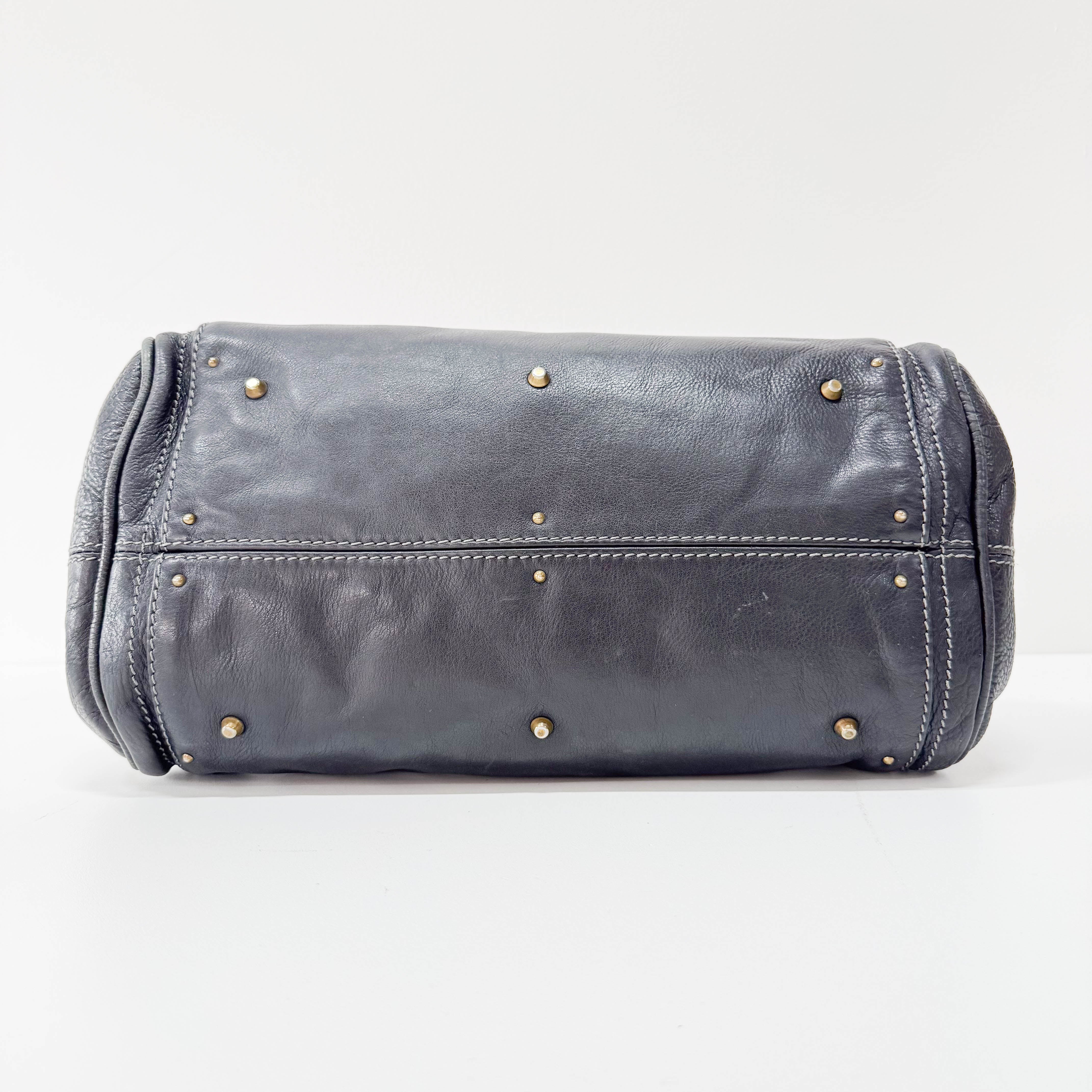 Paddington Black Leather Handbag