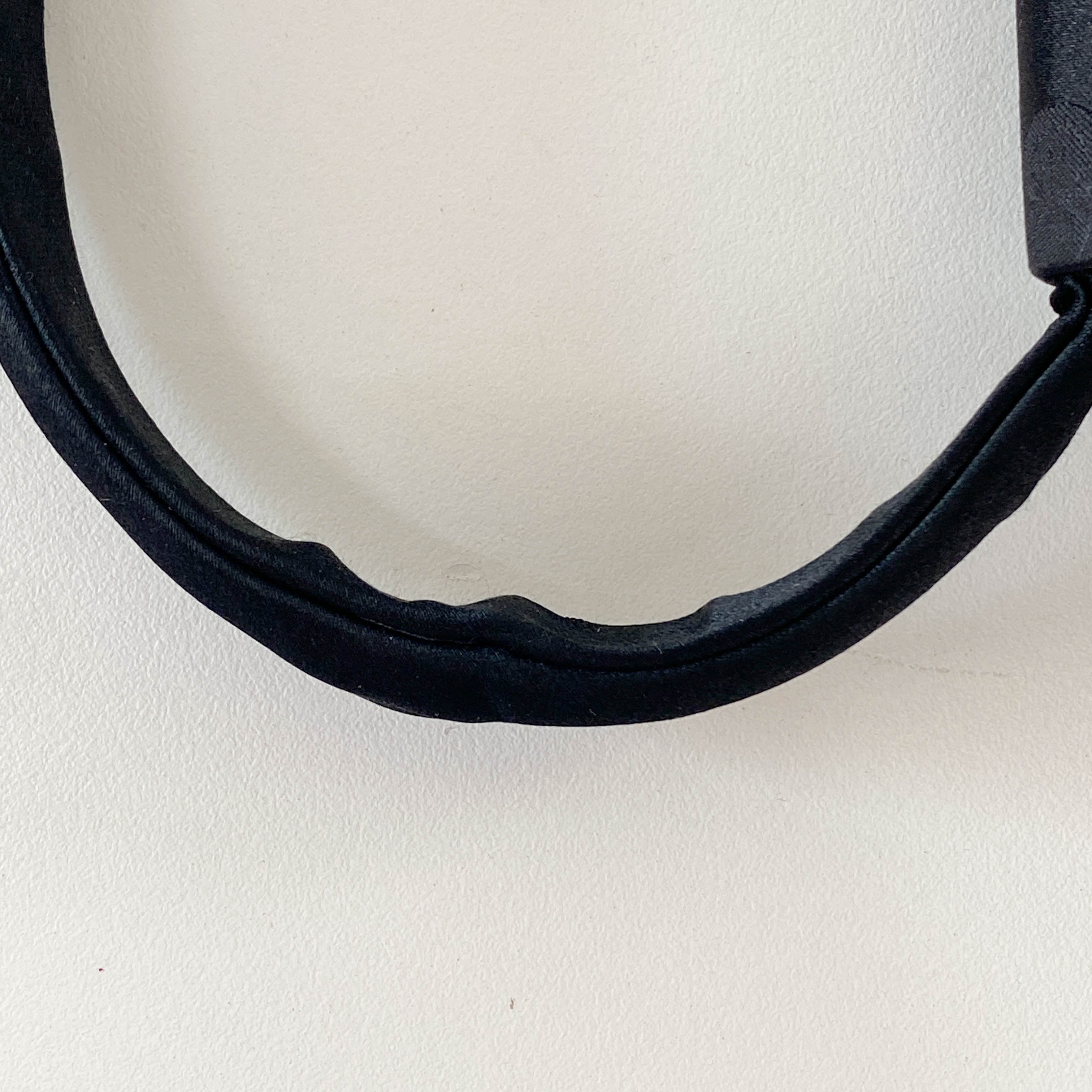 Black GG Satin Top Handle Bag