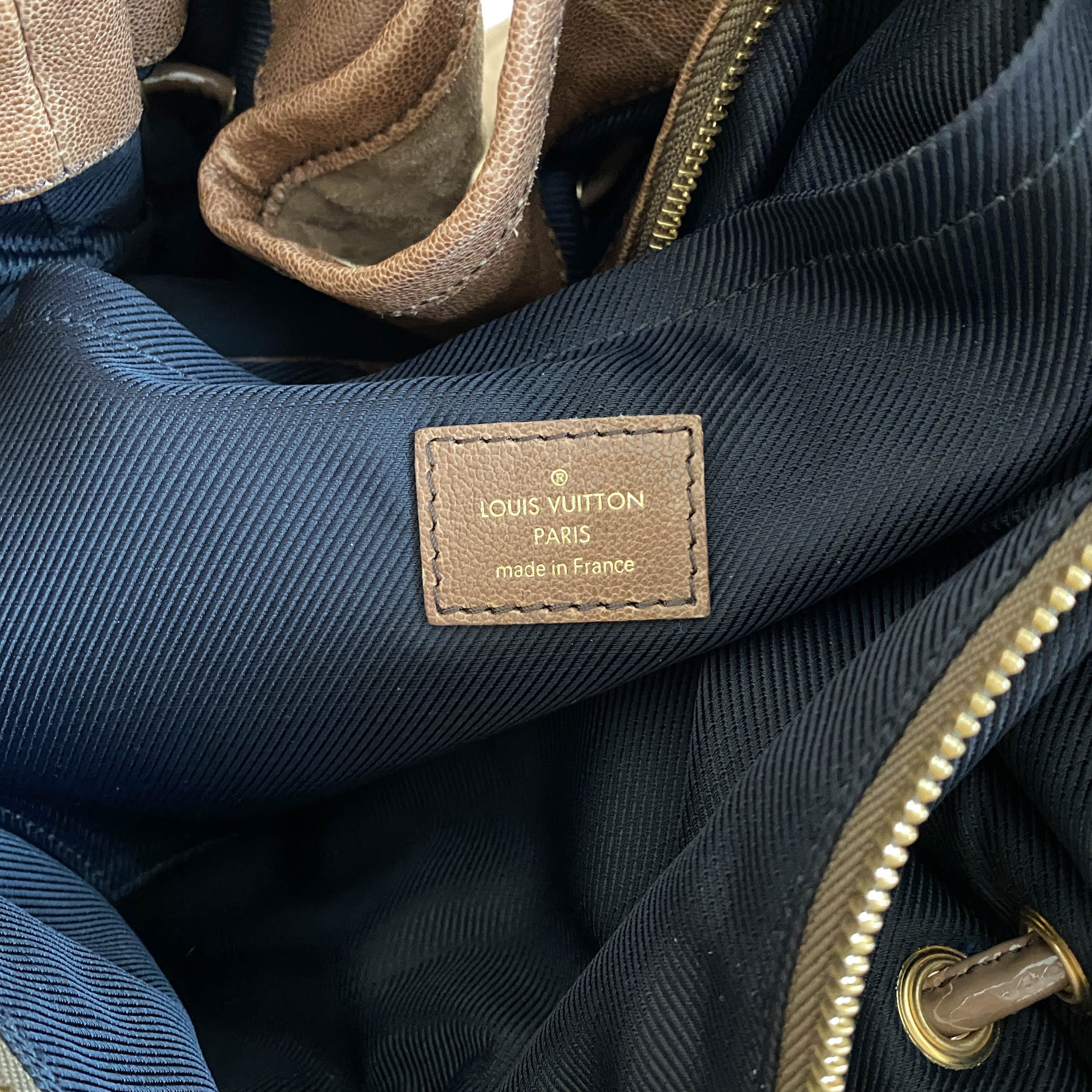 Monogram Brown Suede Irene Coco Bag